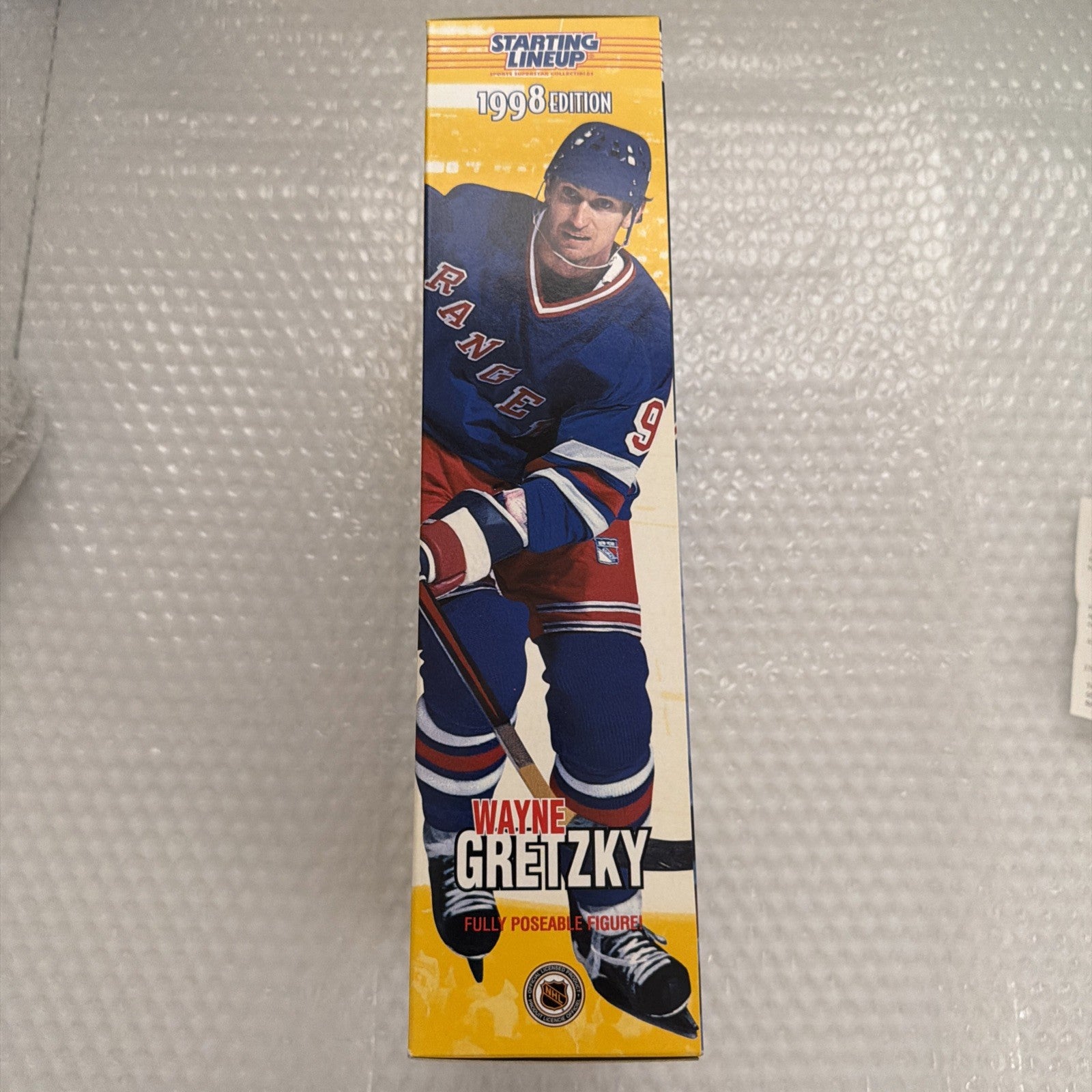 1998 Starting Lineup Wayne Gretzky 12" NHL Poseable Action Figure Sealed Rangers