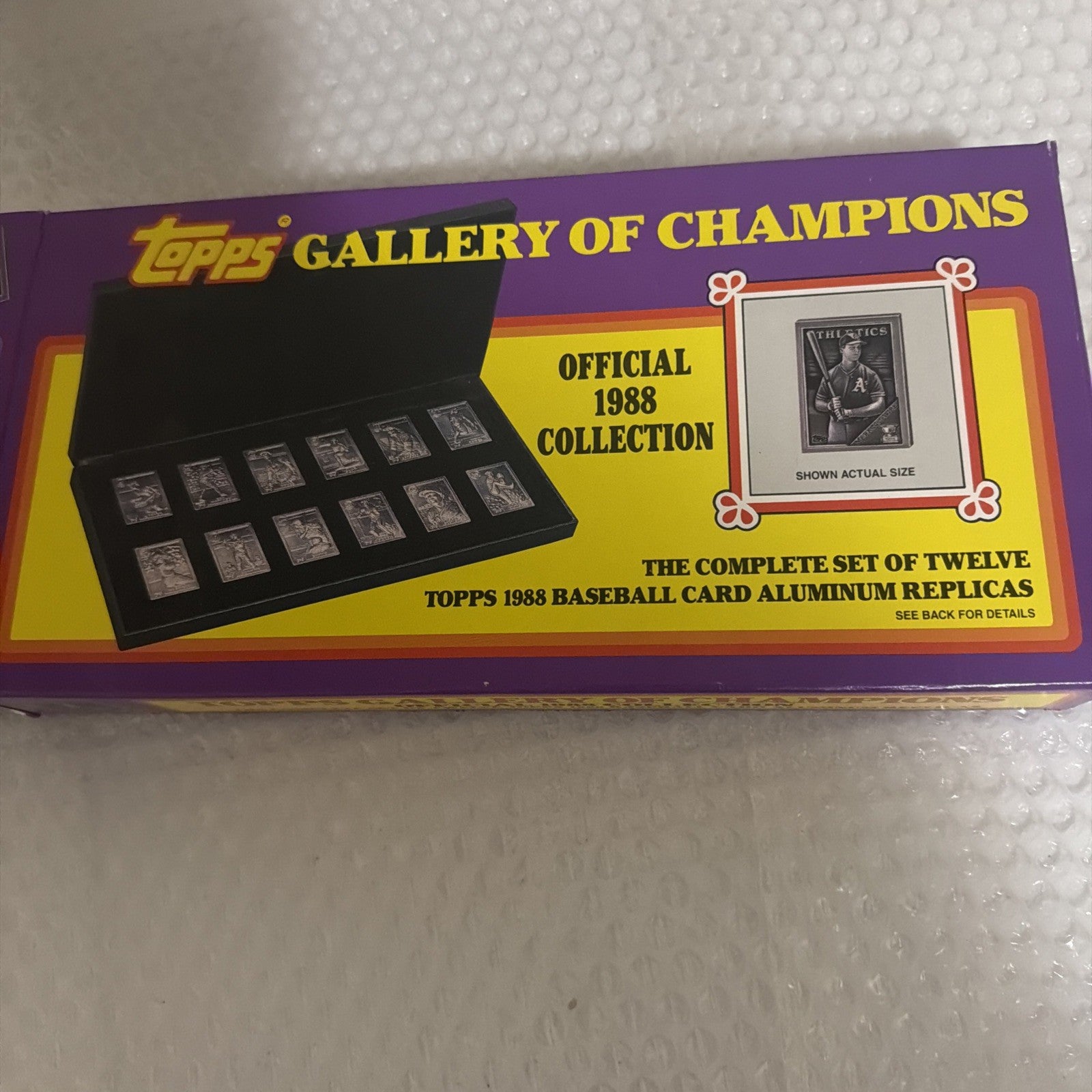 Topps Gallery of Champions 1988 Baseball Cards - Sealed Aluminum-Complete Set
