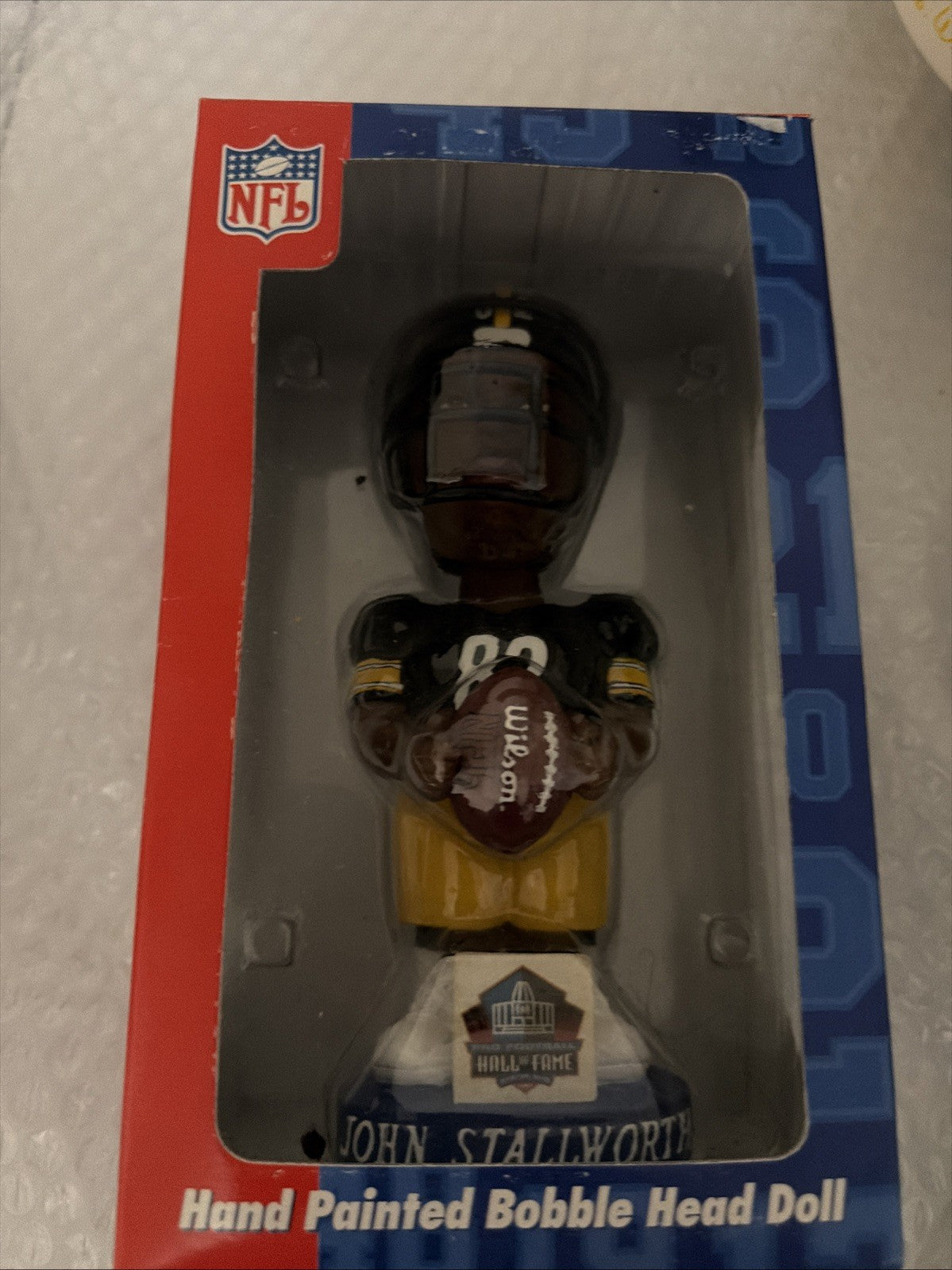 NFL Steelers John Stalworth Hand Painted Bobble Head