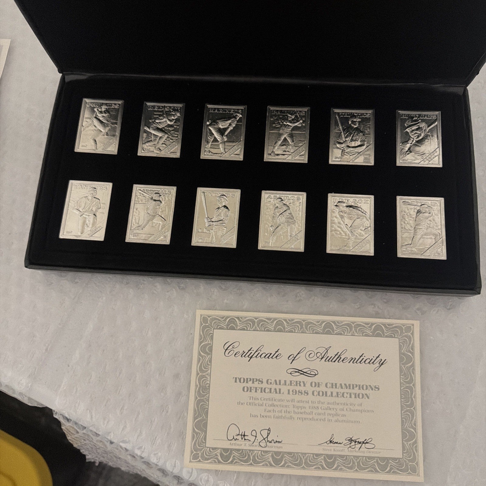 Topps Gallery of Champions 1988 Baseball Cards - Sealed Aluminum-Complete Set