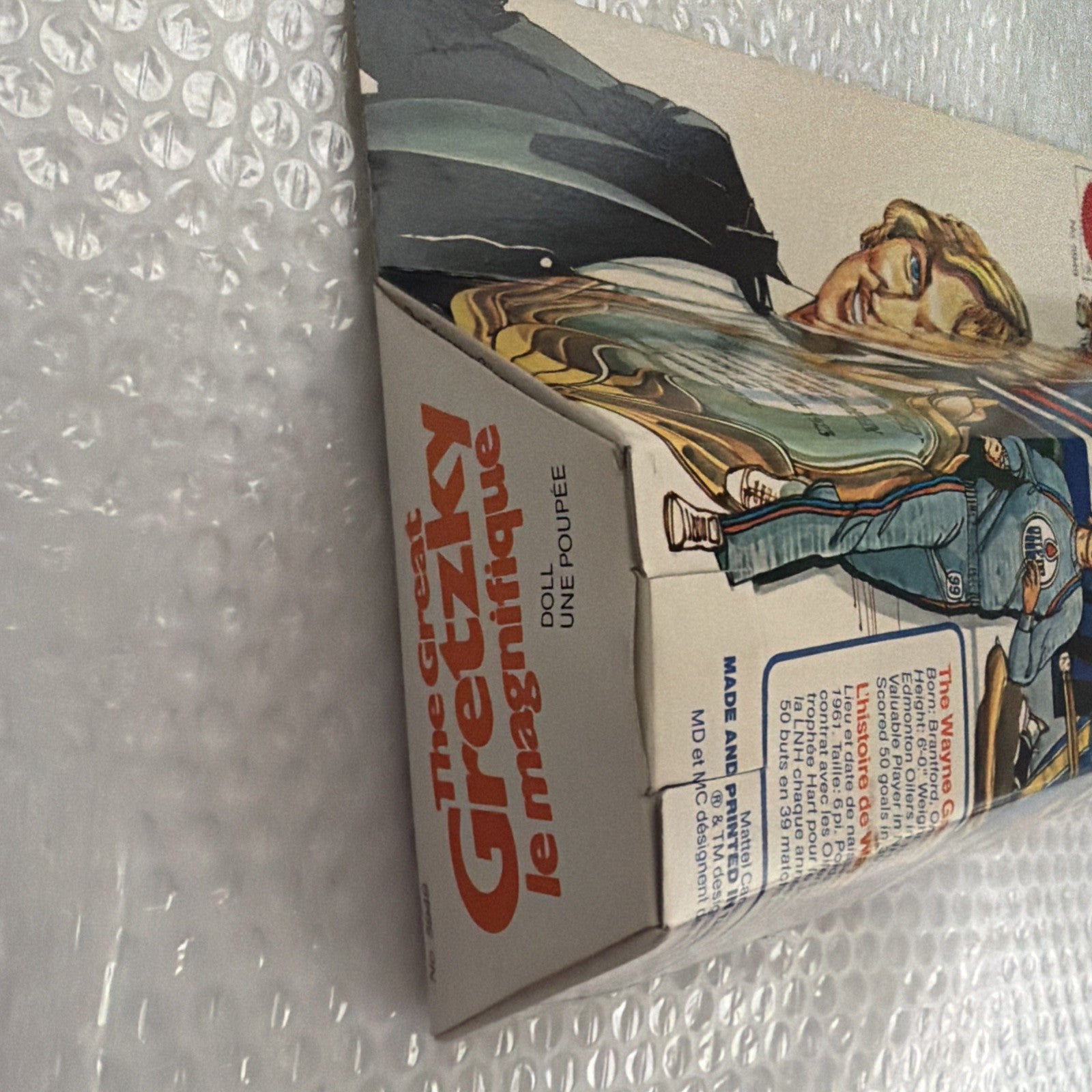 1983 Mattel The Great Wayne Gretzky Edmonton Oilers Doll Action Figure NIB