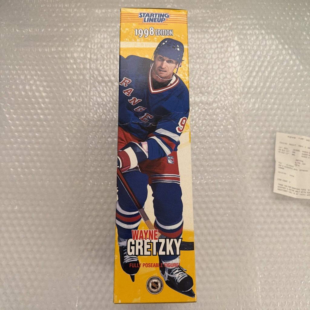 1998 Starting Lineup Wayne Gretzky 12" NHL Poseable Action Figure Sealed Rangers