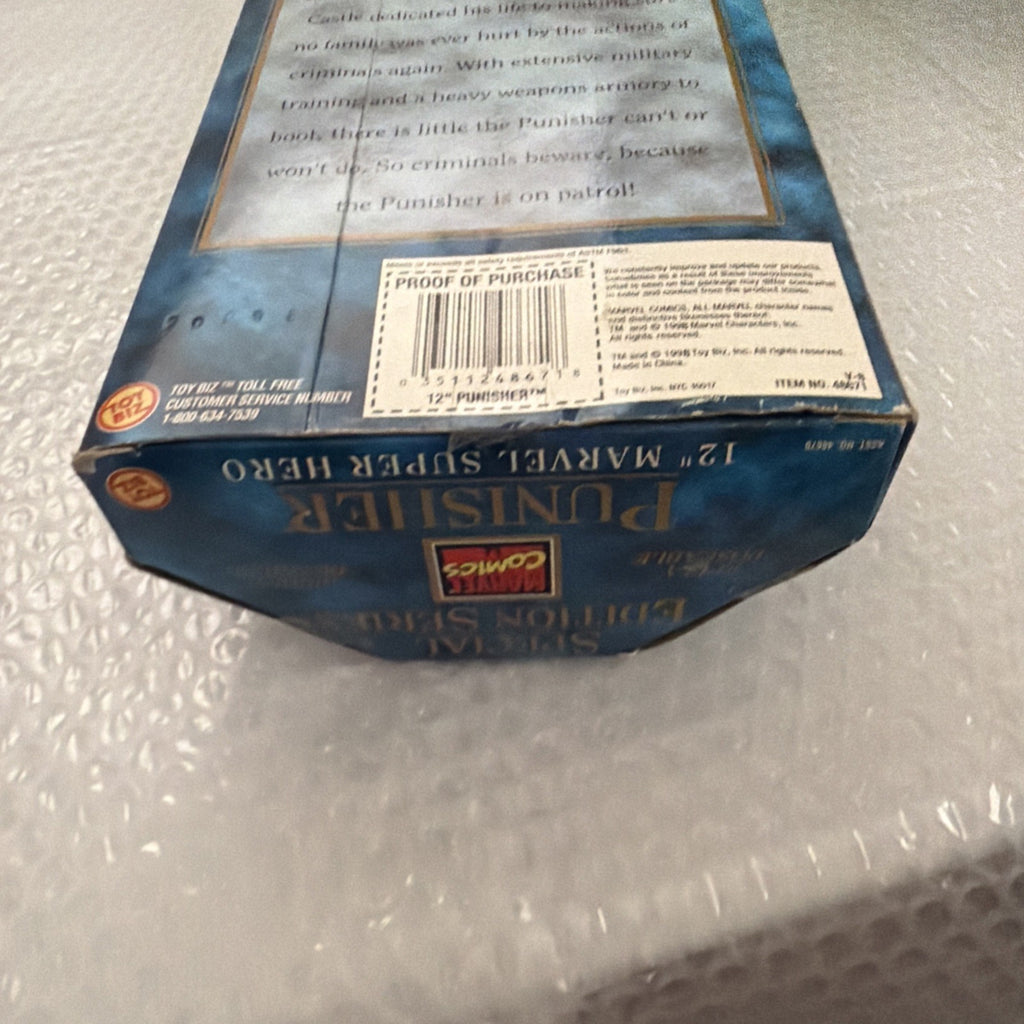 Punisher Marvel Comic Super Hero NEW SPECIAL EDITION  Rare 12" TOY BIZ NIB SEALD