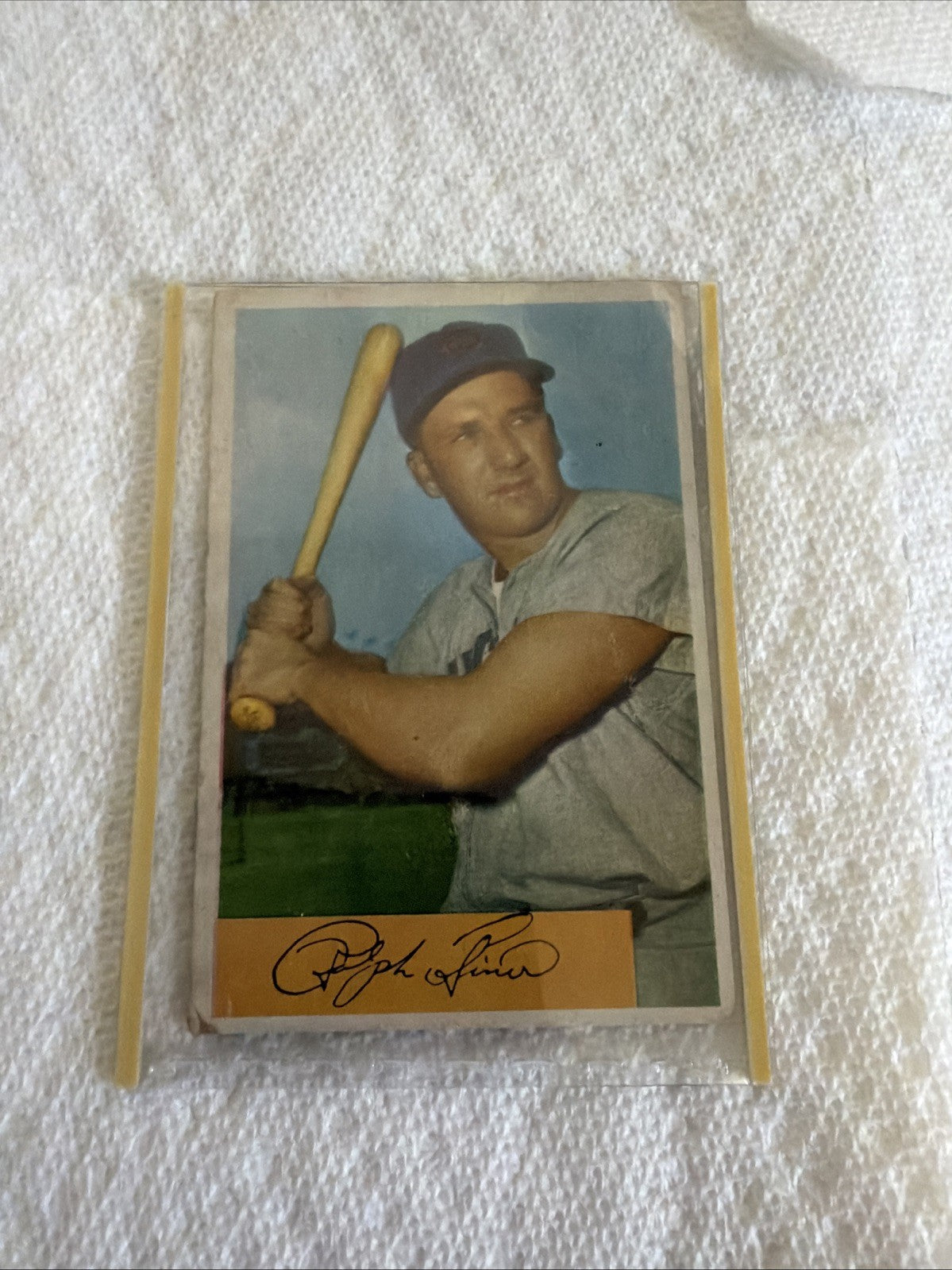 1954 Bowman Ralph Kiner Pittsburgh Pirates HOF #45 Fair-Good Condition 
