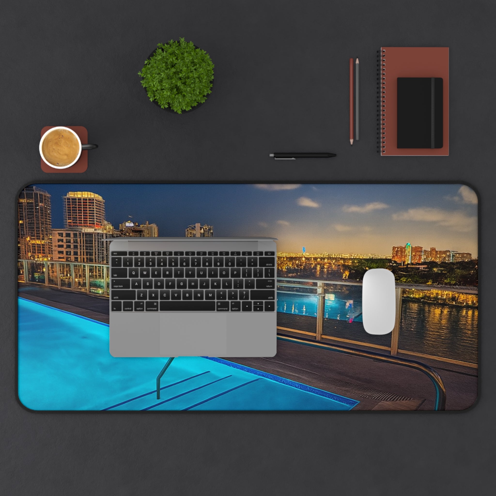 “Skyline Reflections" – Premium Desk Mat
