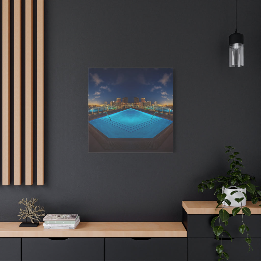 "Skyline Reflections" – Gallery Canvas Print