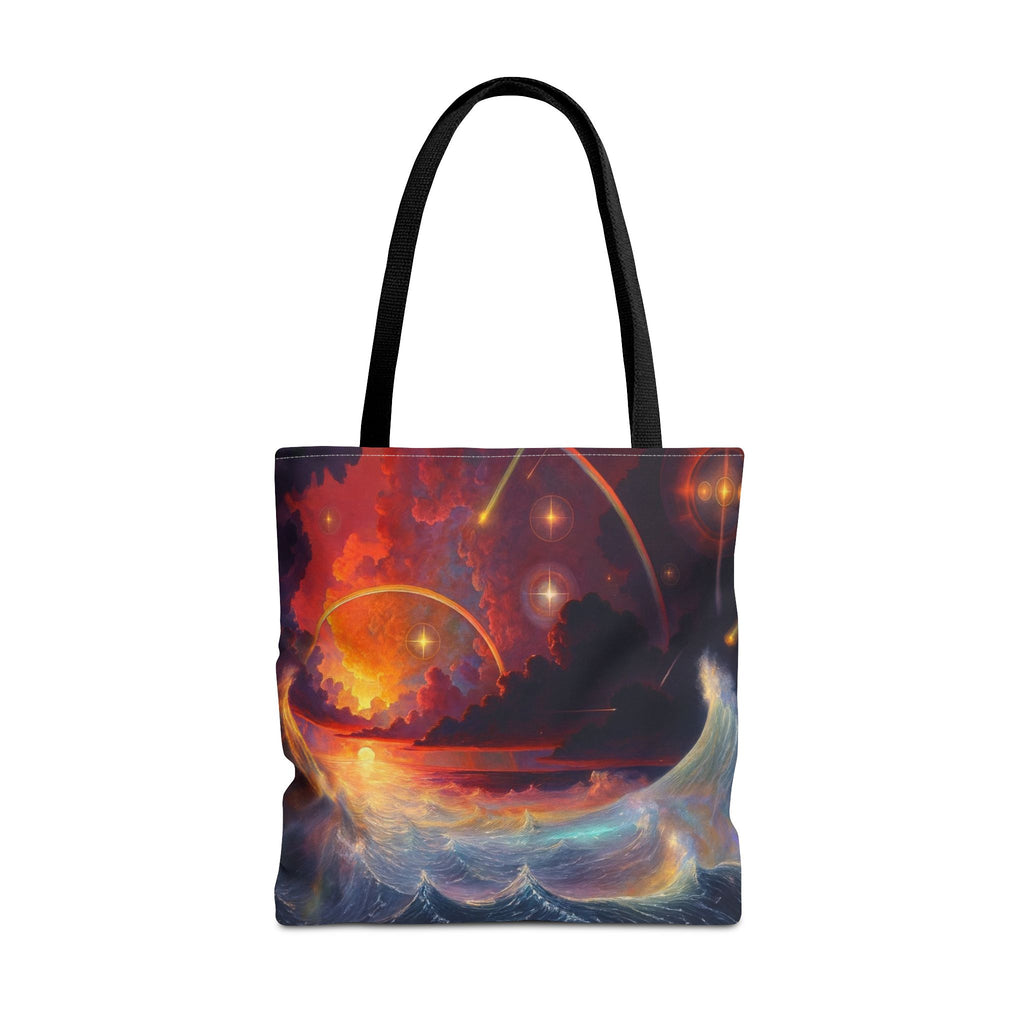 “Celestial Tides” – Cosmic Chaos x Ocean Calm Tote