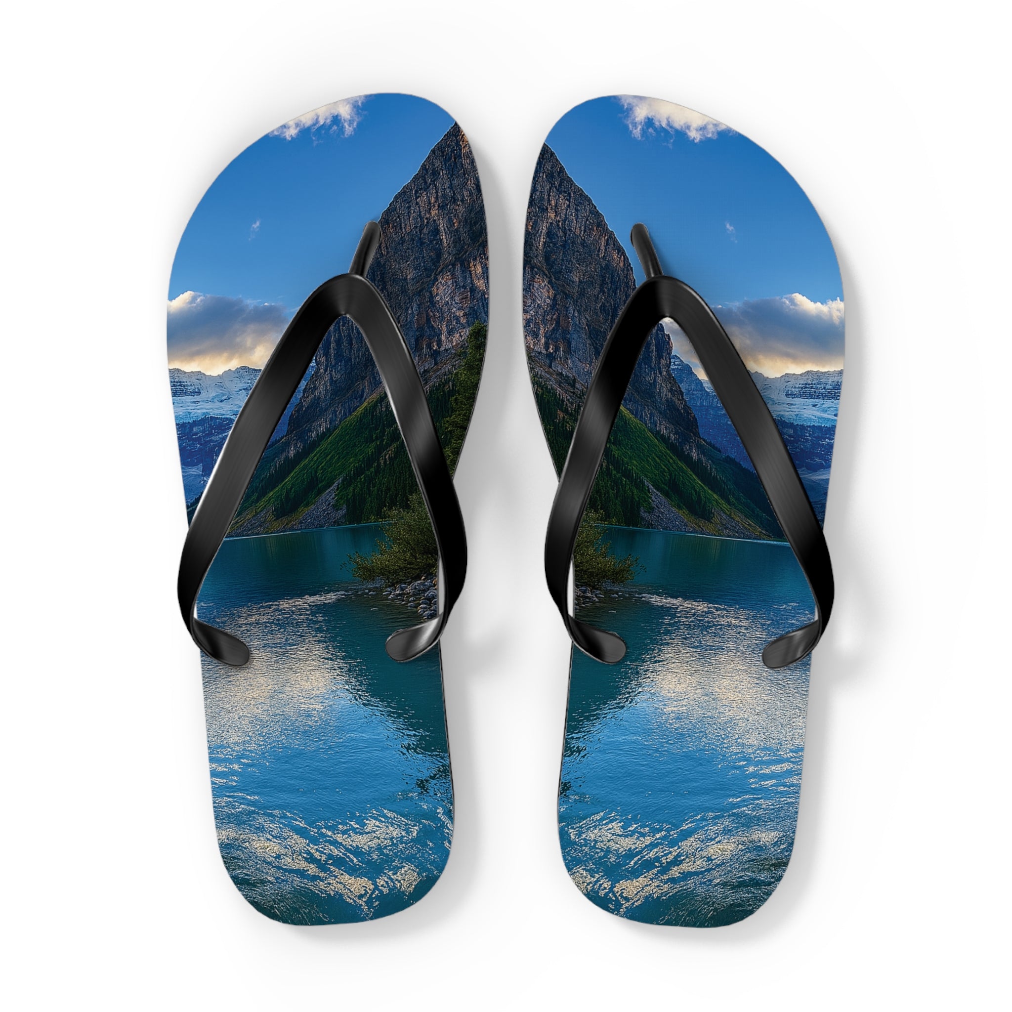 "Glacial Serenity" – Premium Flip Flops