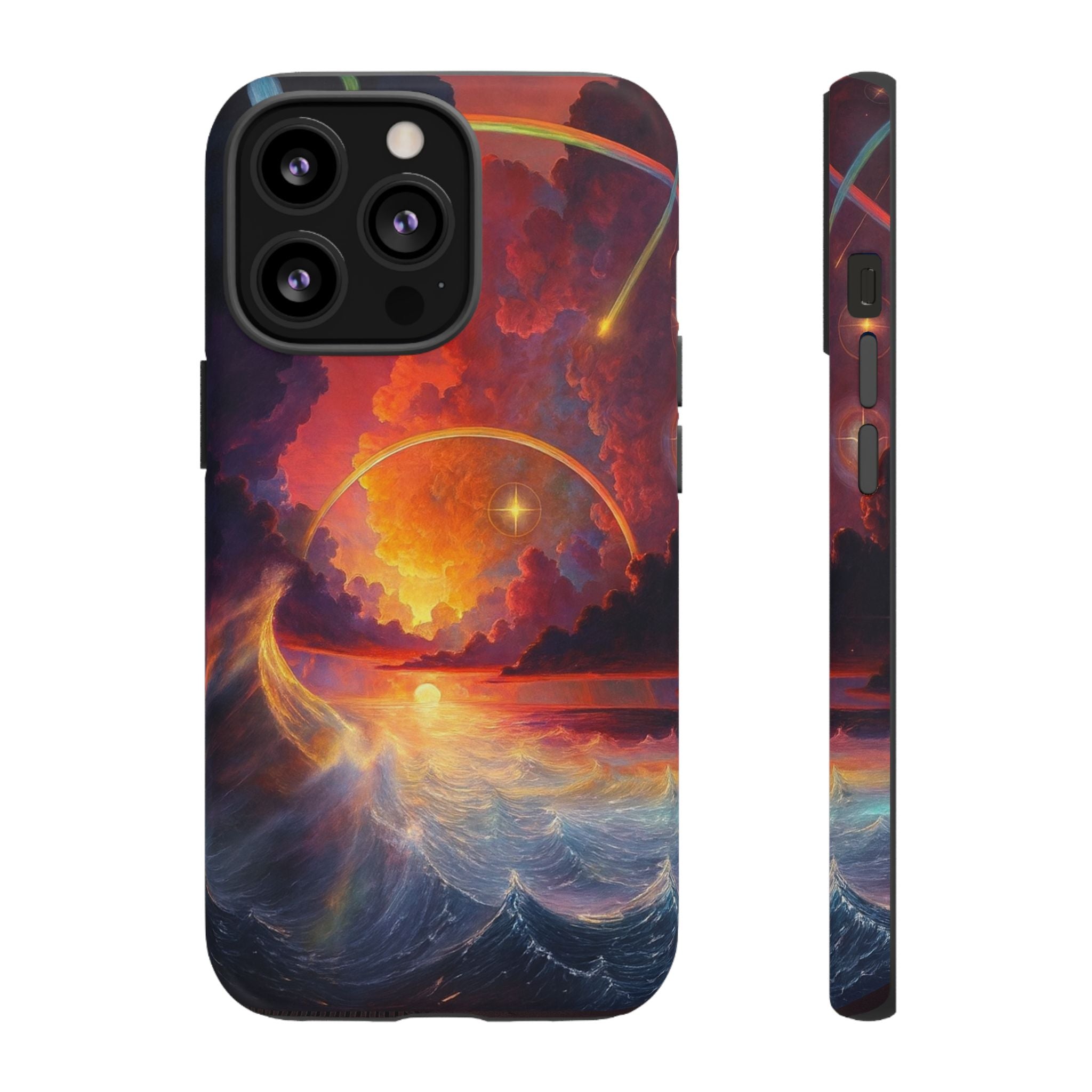 "Celestial Tides" – Printed Tough Phone Case