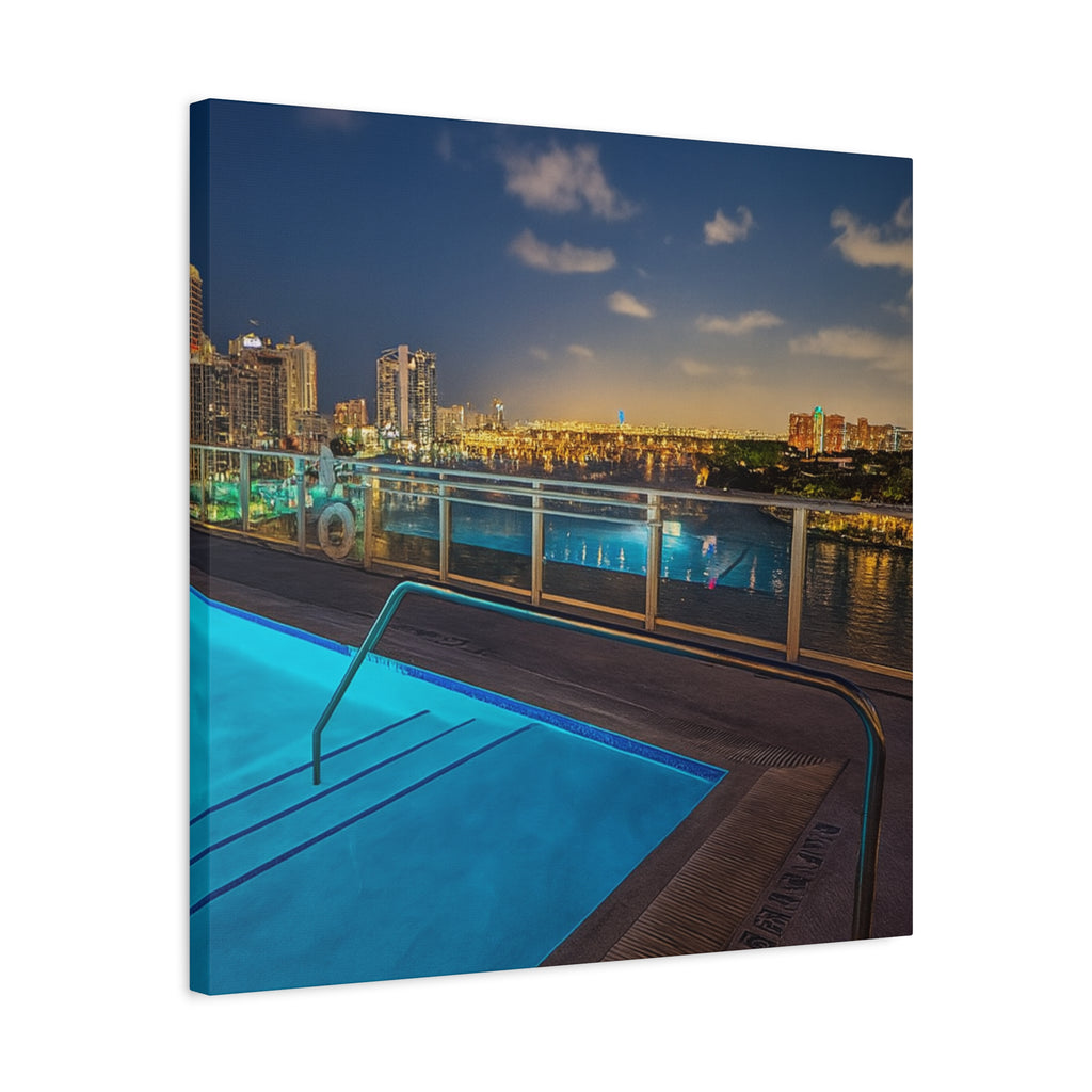 "Skyline Reflections" – Luxe Canvas Print