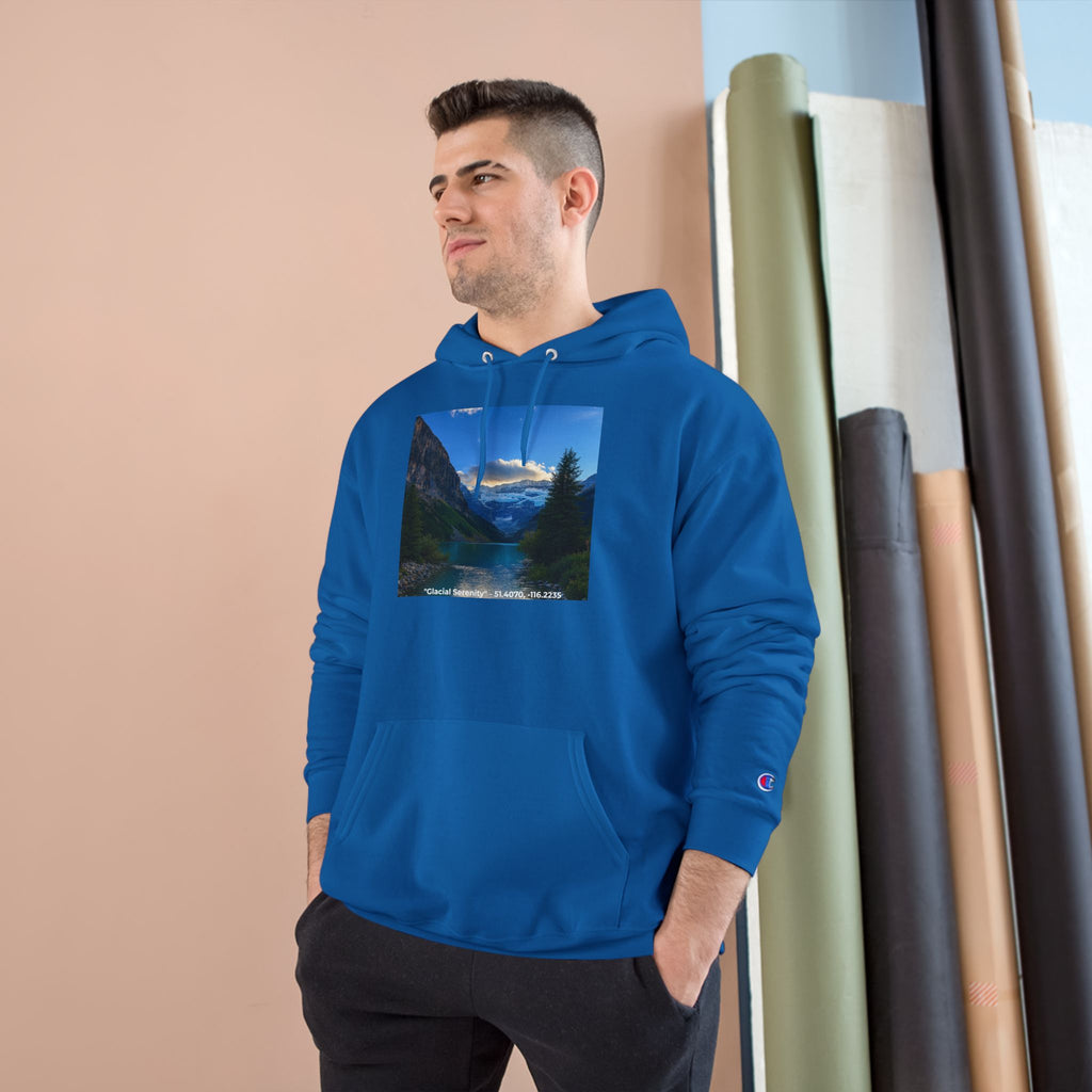 "Glacial Serenity" – Champion Hoodie