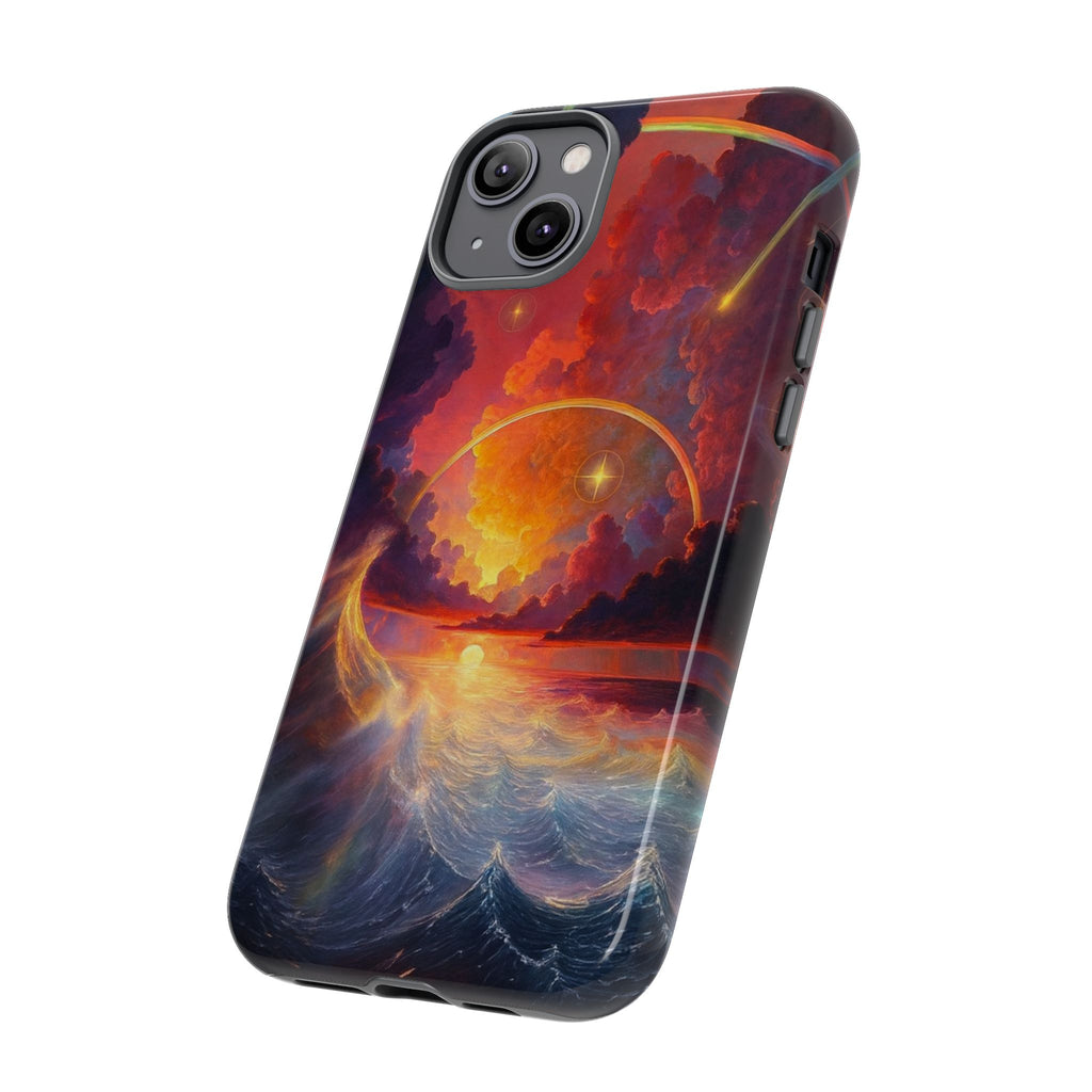 "Celestial Tides" – Printed Tough Phone Case