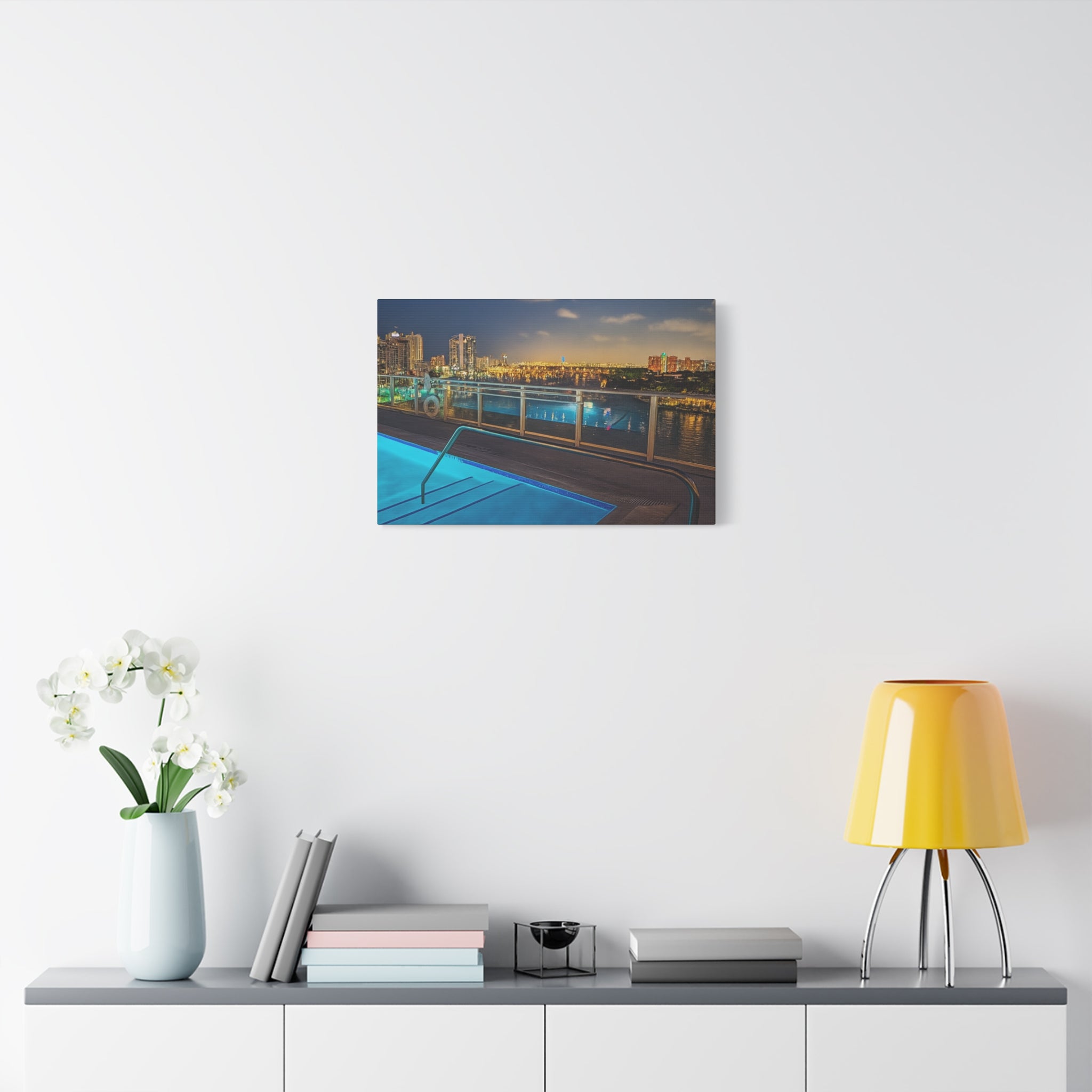 "Skyline Reflections" – Luxe Canvas Print