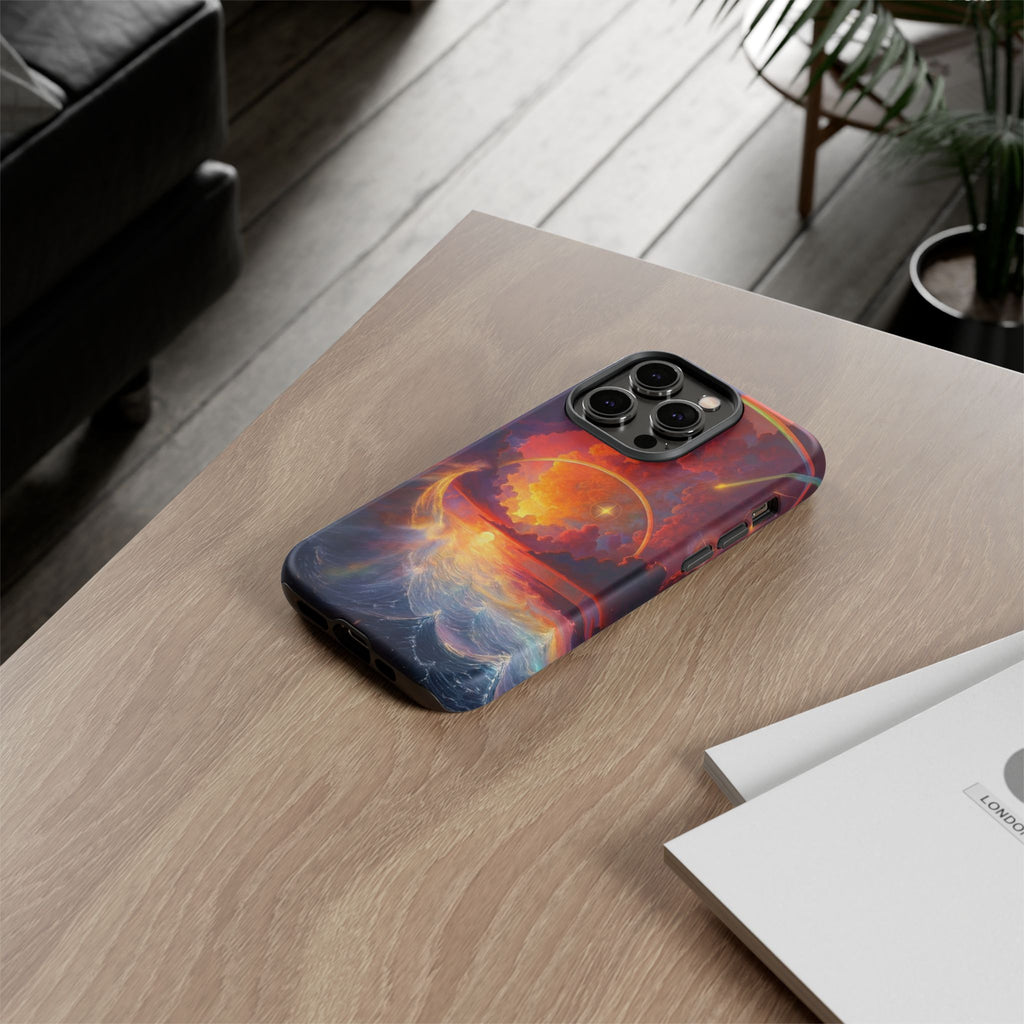 "Celestial Tides" – Printed Tough Phone Case