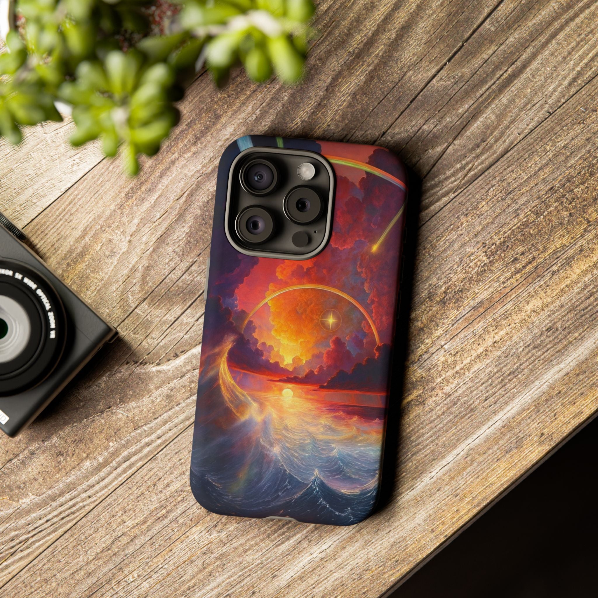 "Celestial Tides" – Printed Tough Phone Case