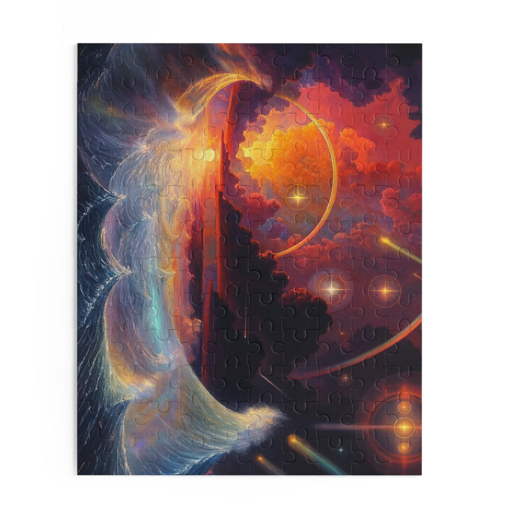 “Celestial Tides” – Cosmic Chaos x Ocean Calm Puzzle