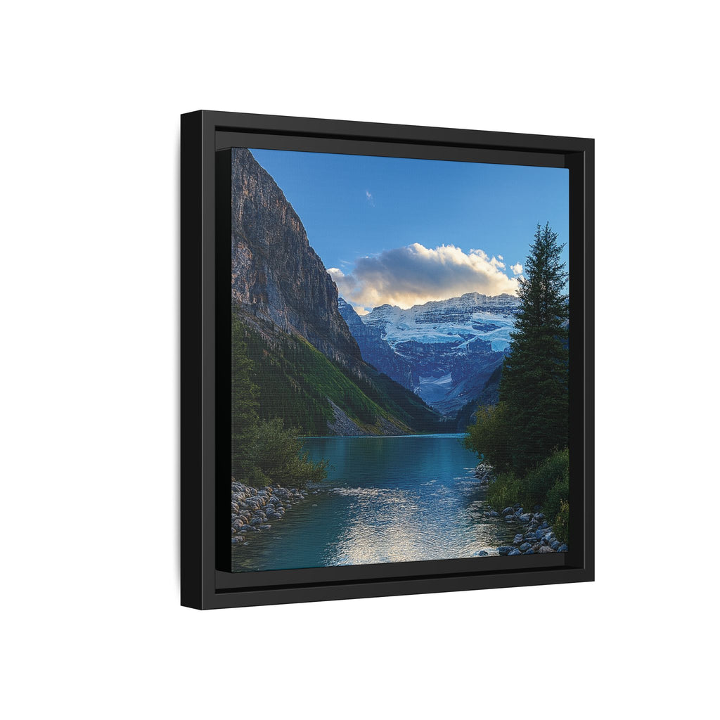 "Glacial Serenity" – Framed Canvas Print