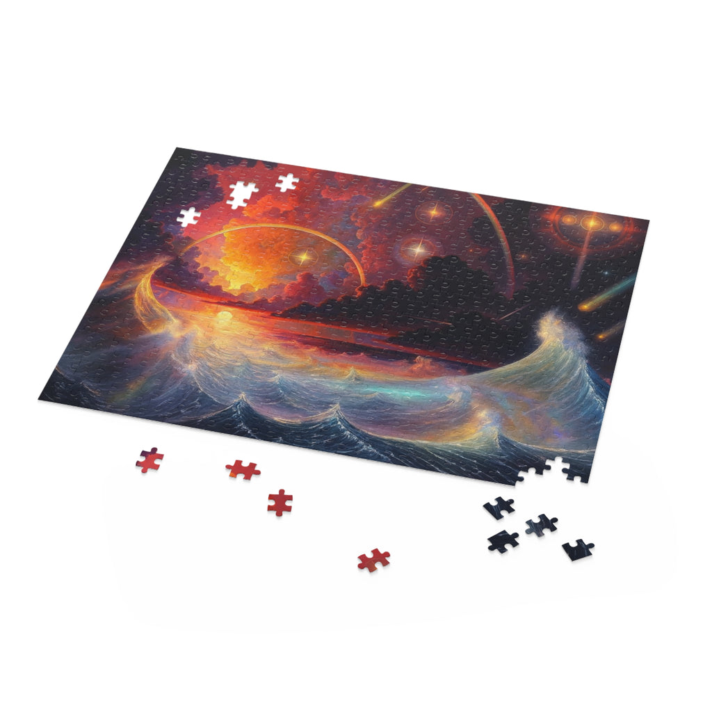 “Celestial Tides” – Cosmic Chaos x Ocean Calm Puzzle