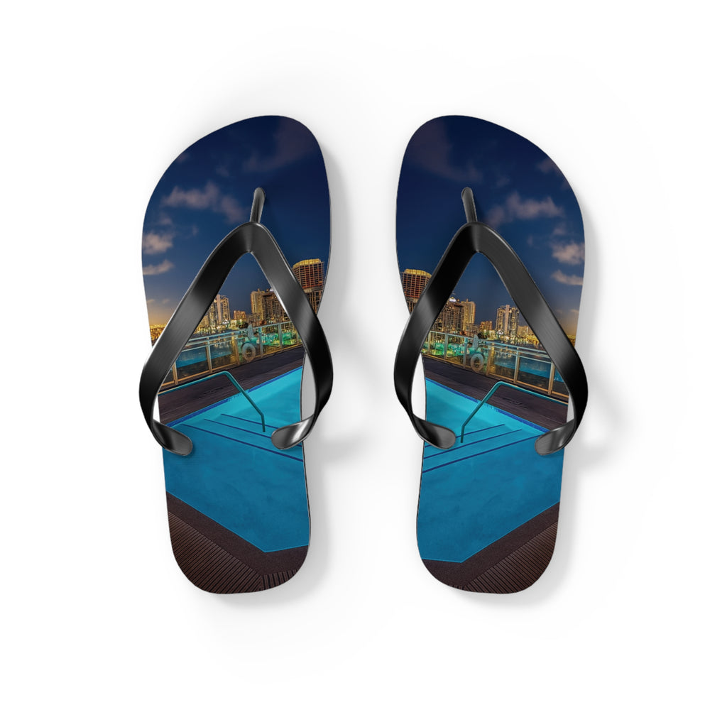 “Skyline Reflections" – Premium Flip Flops