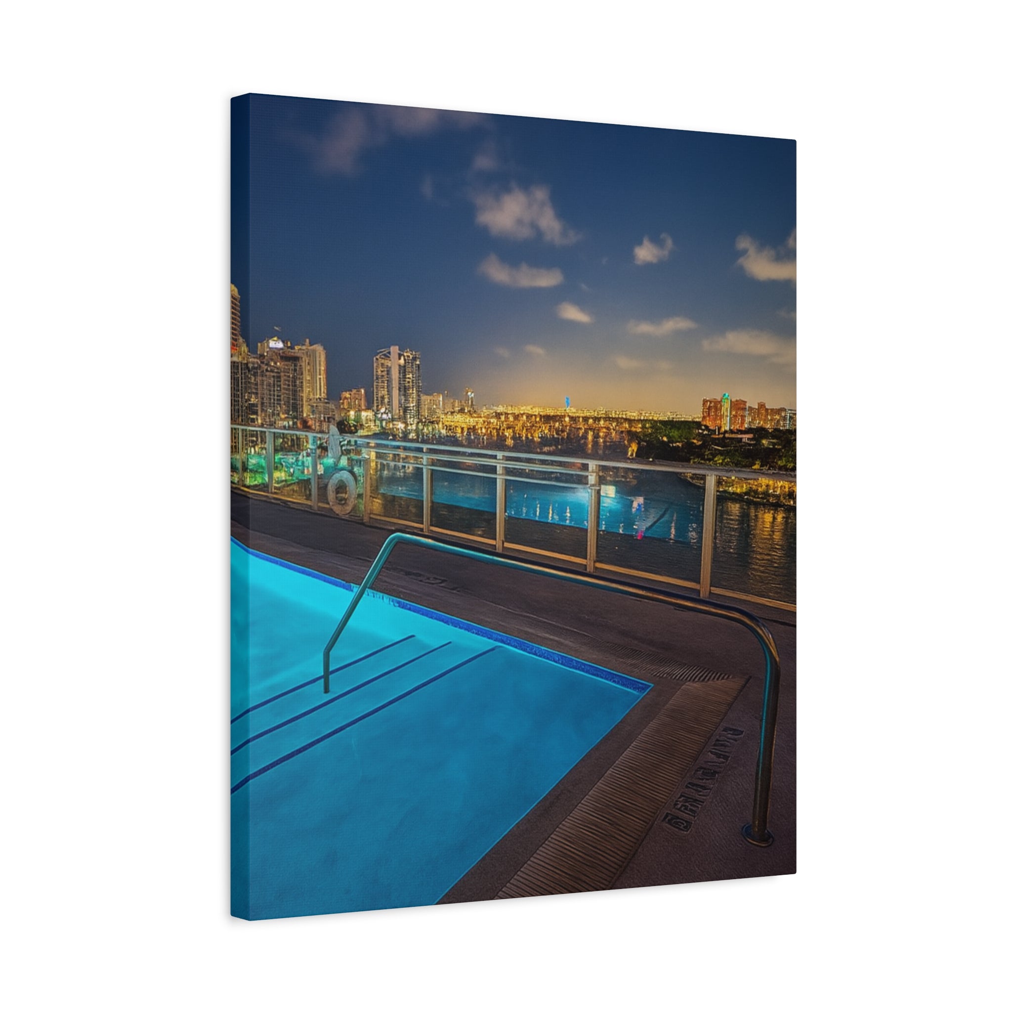 "Skyline Reflections" – Luxe Canvas Print
