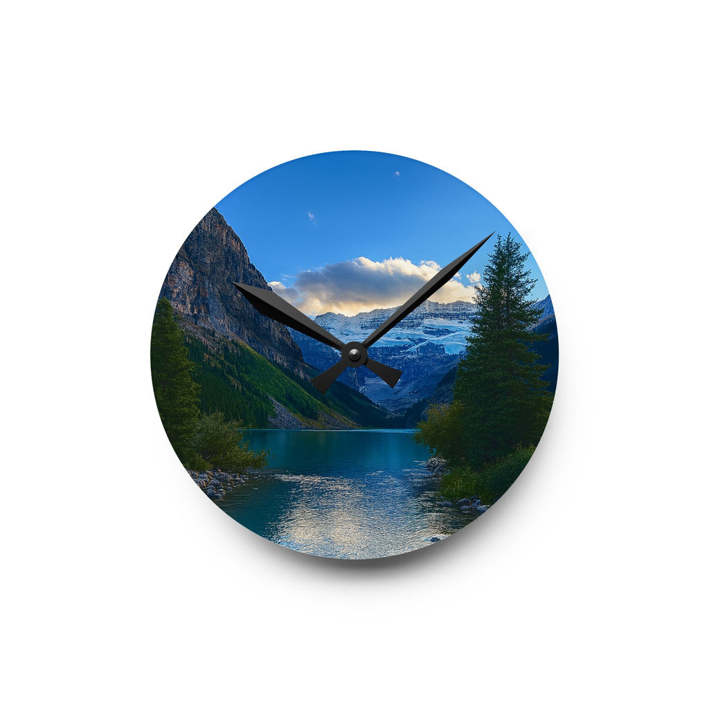 "Glacial Serenity" – Acrylic Wall Clock
