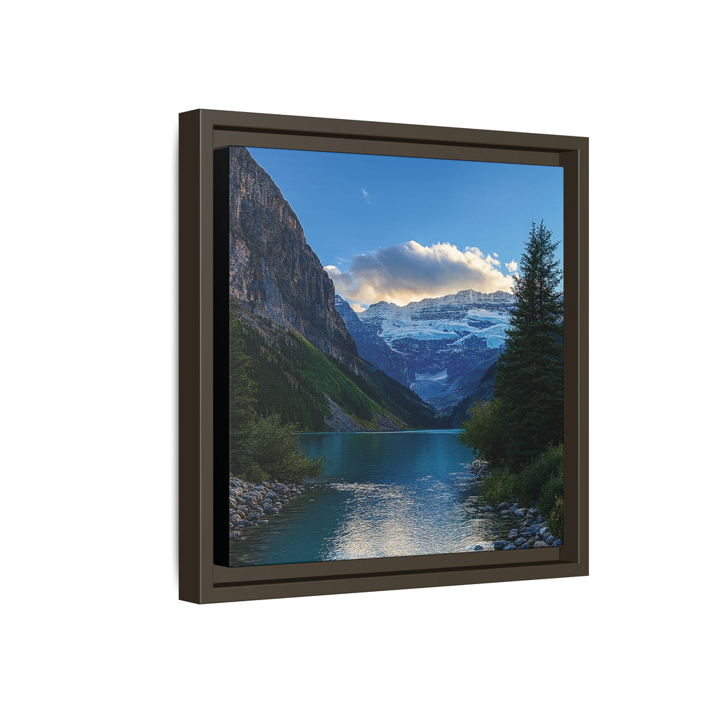 "Glacial Serenity" – Framed Canvas Print