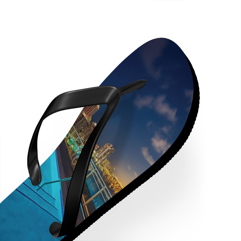 “Skyline Reflections" – Premium Flip Flops