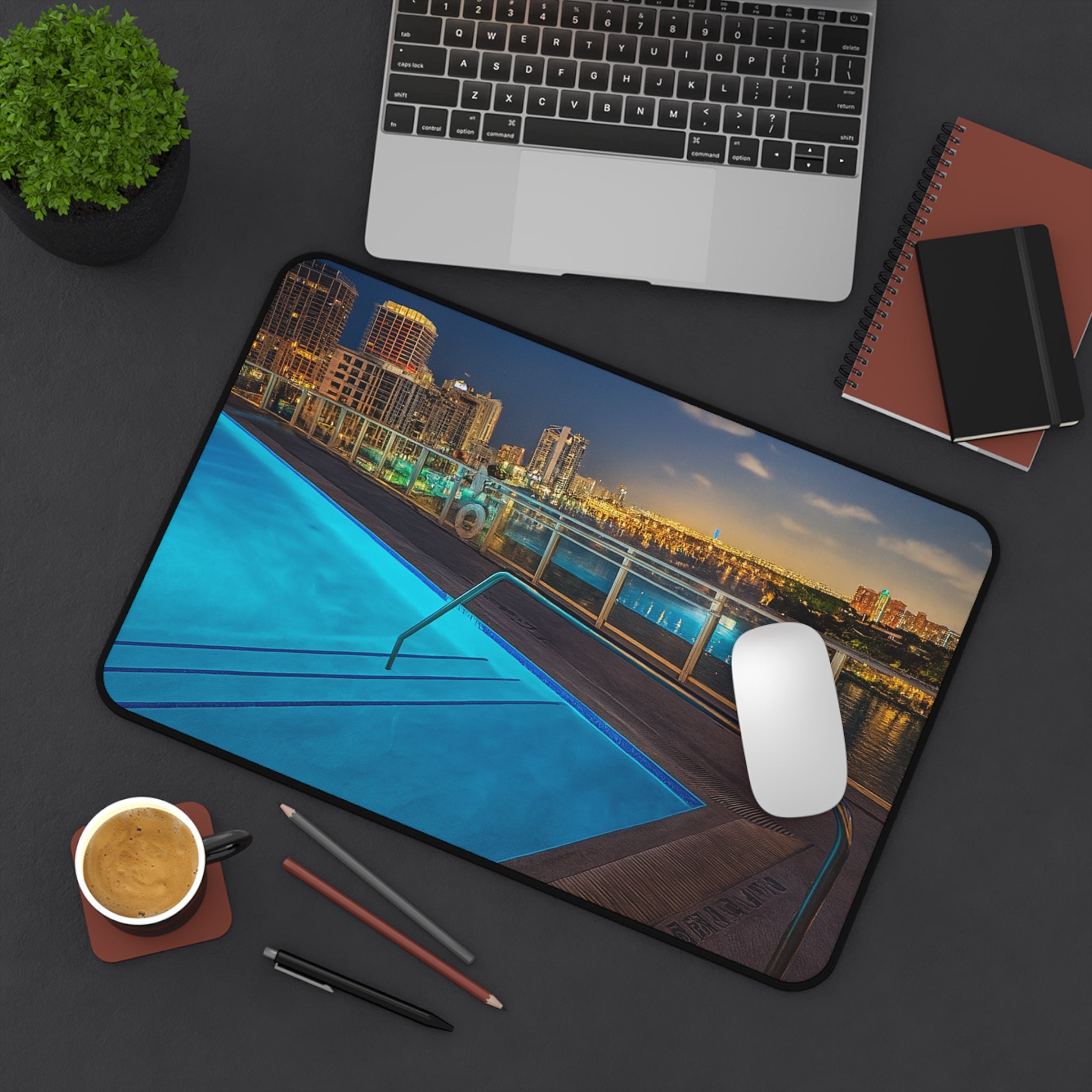 “Skyline Reflections" – Premium Desk Mat
