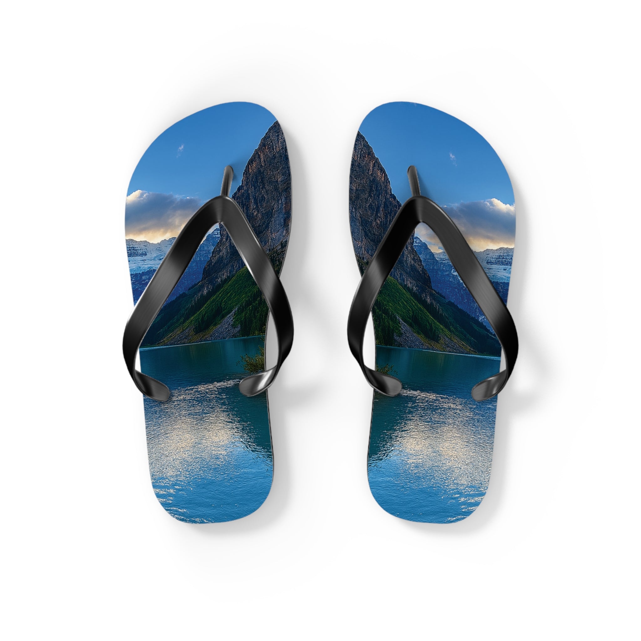 "Glacial Serenity" – Premium Flip Flops