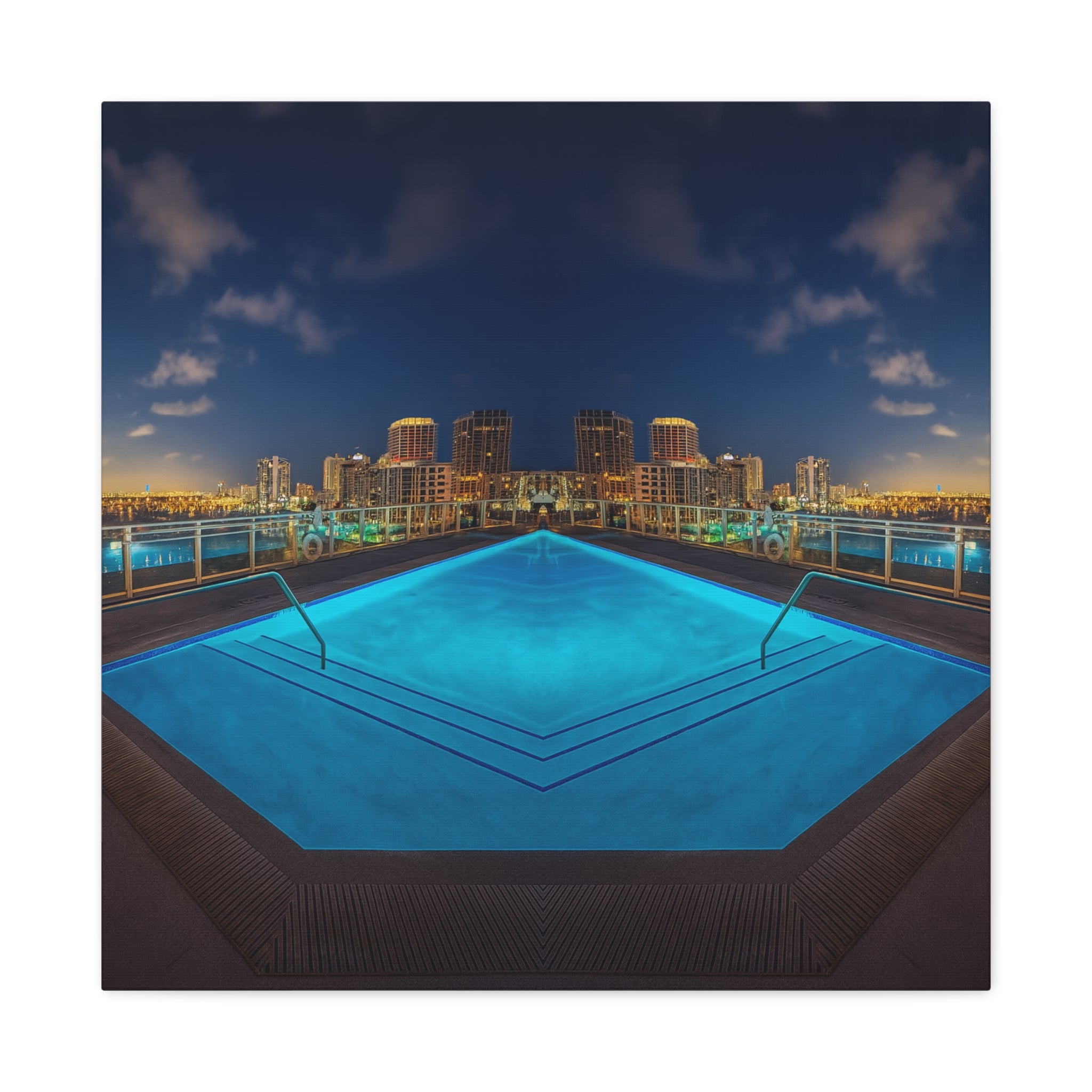 "Skyline Reflections" – Gallery Canvas Print