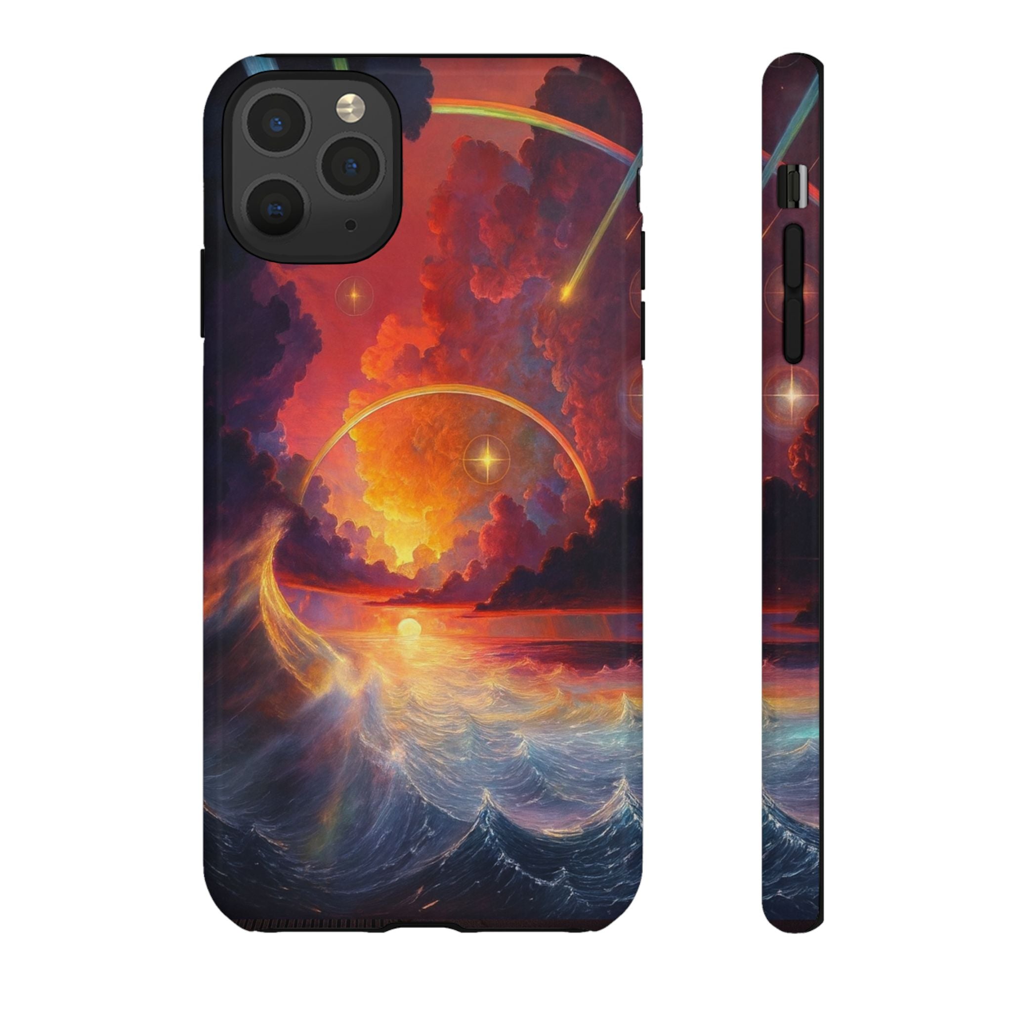 "Celestial Tides" – Printed Tough Phone Case