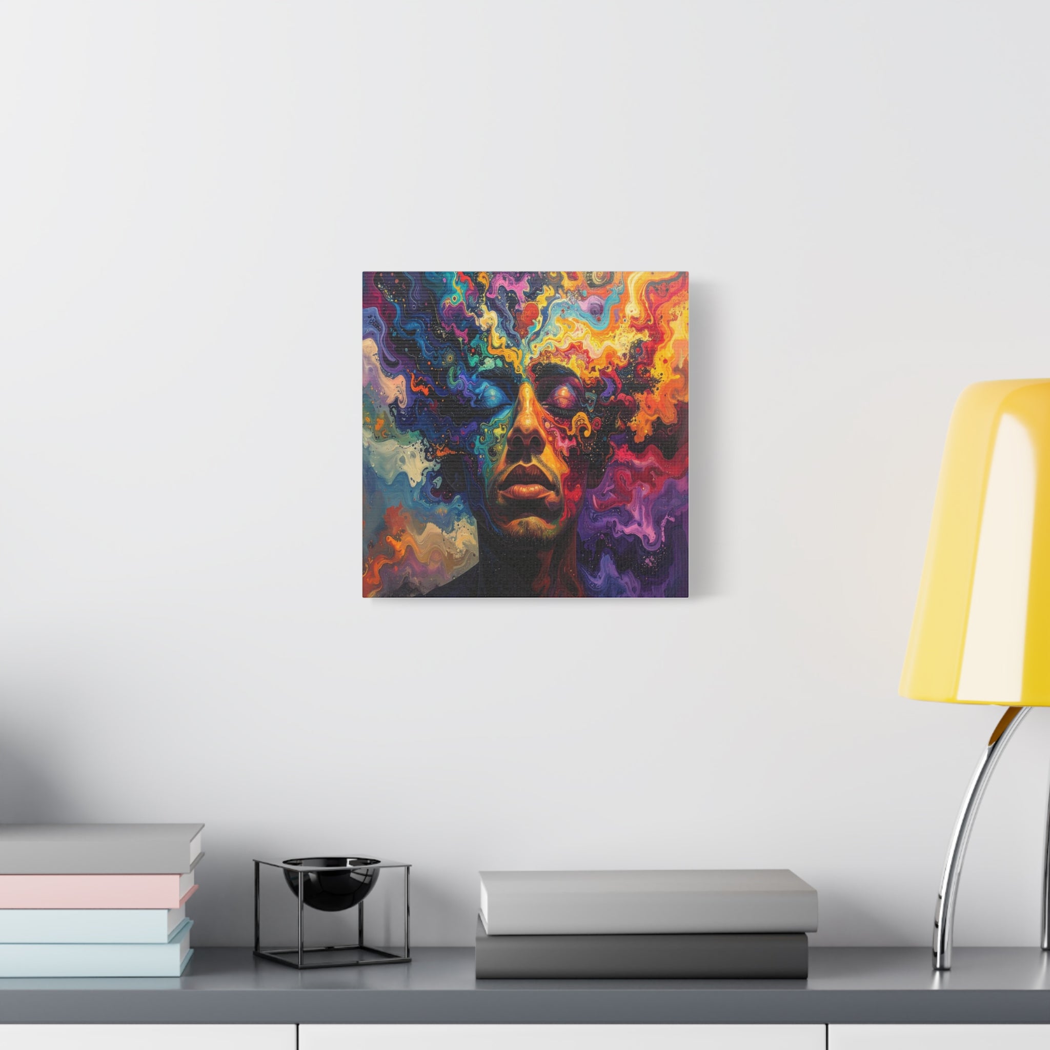 Consciousness Unfolding: Psychedelic Inner Landscape, Fluid Abstract Meditation - L’Art Suprême Canvas