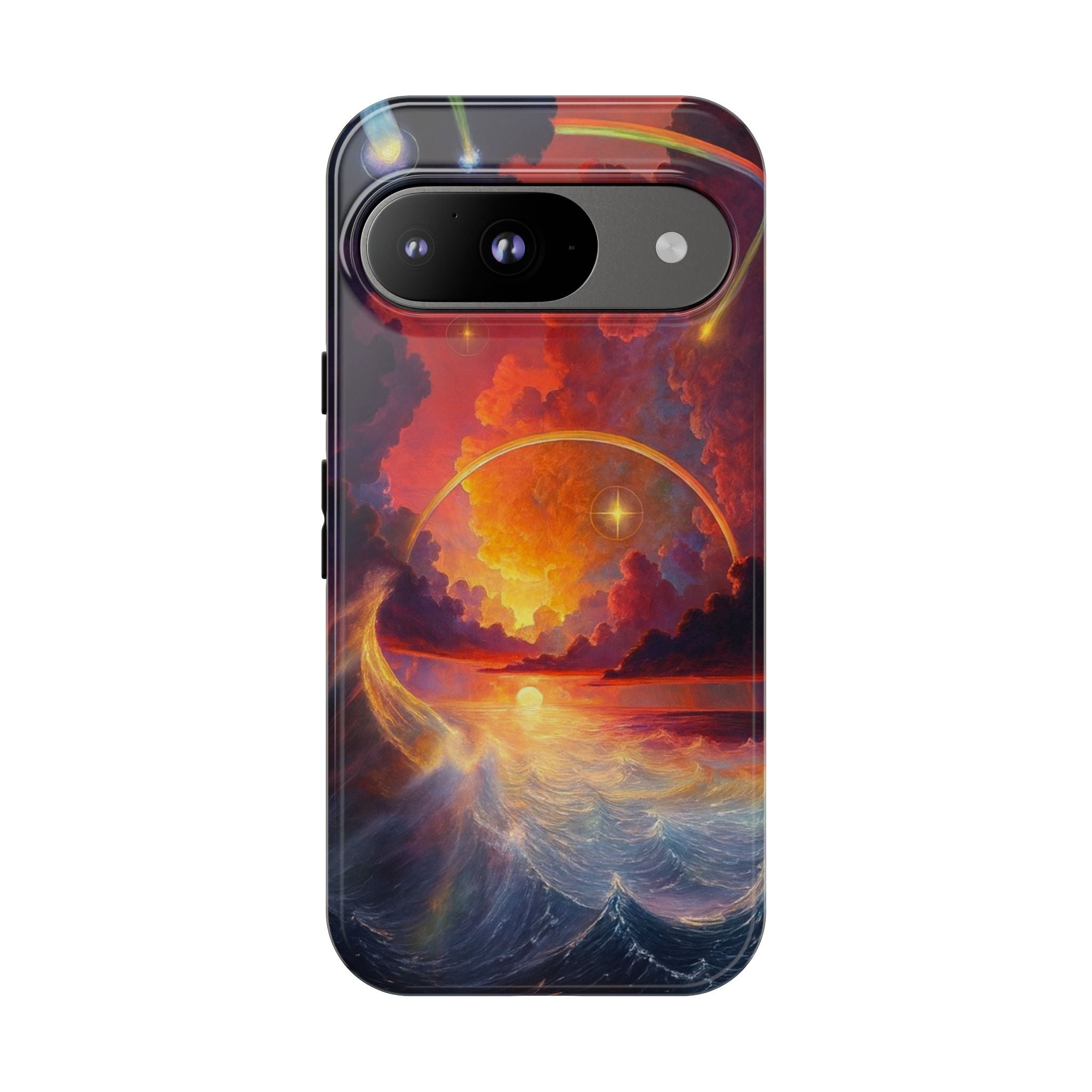 "Celestial Tides" – Printed Tough Phone Case