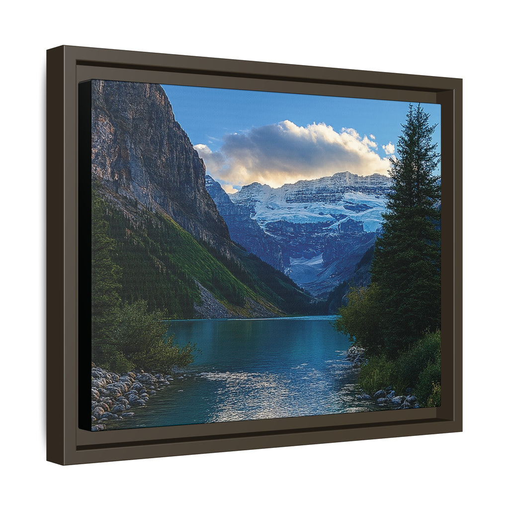 "Glacial Serenity" – Framed Canvas Print