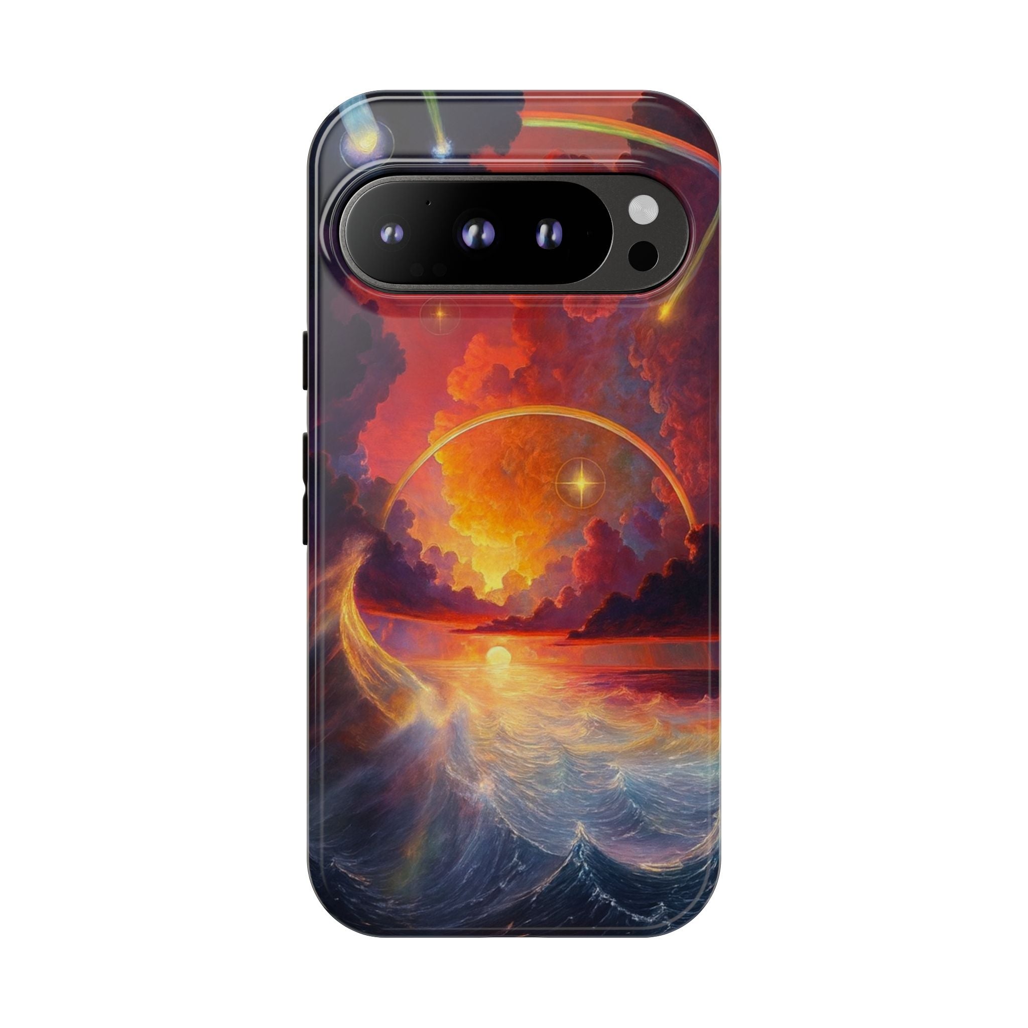 "Celestial Tides" – Printed Tough Phone Case