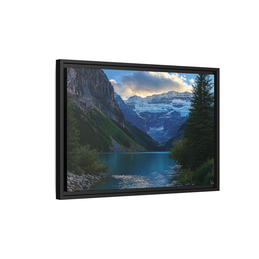"Glacial Serenity" – Framed Canvas Print