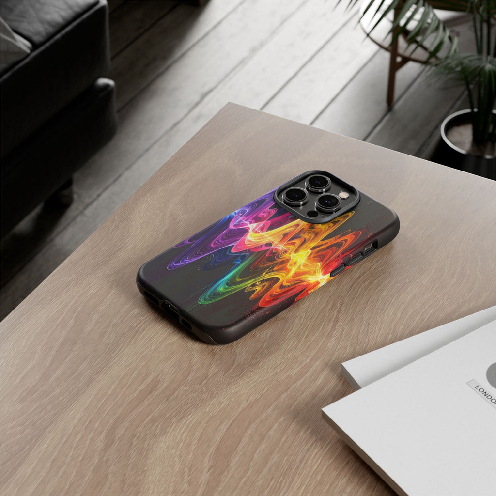 Resonant Spectrum: Digital Sound Wave Visualization, Chromatic Energy Flow - L’Art Suprême Phone Case