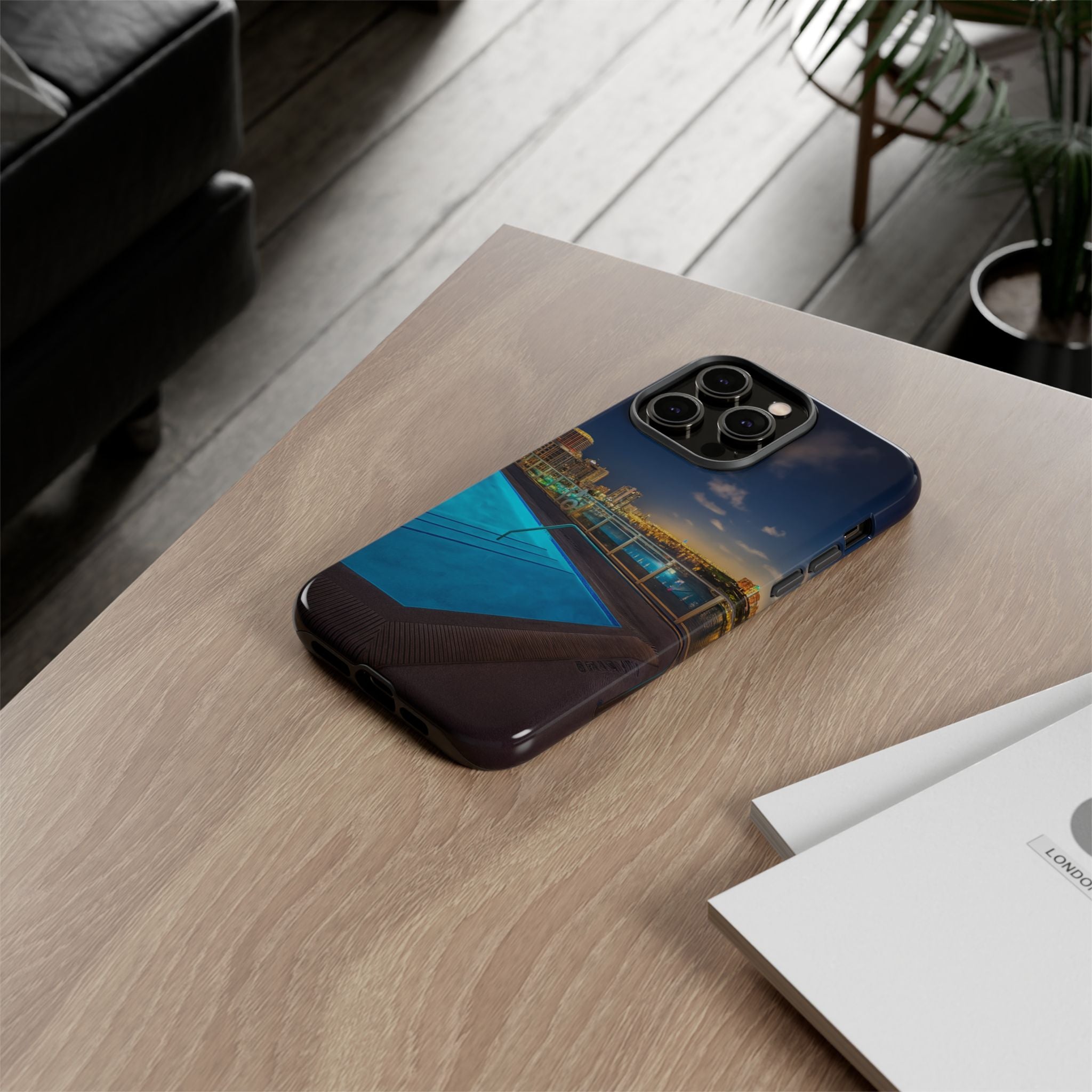 "Skyline Reflections" – Printed Phone Case