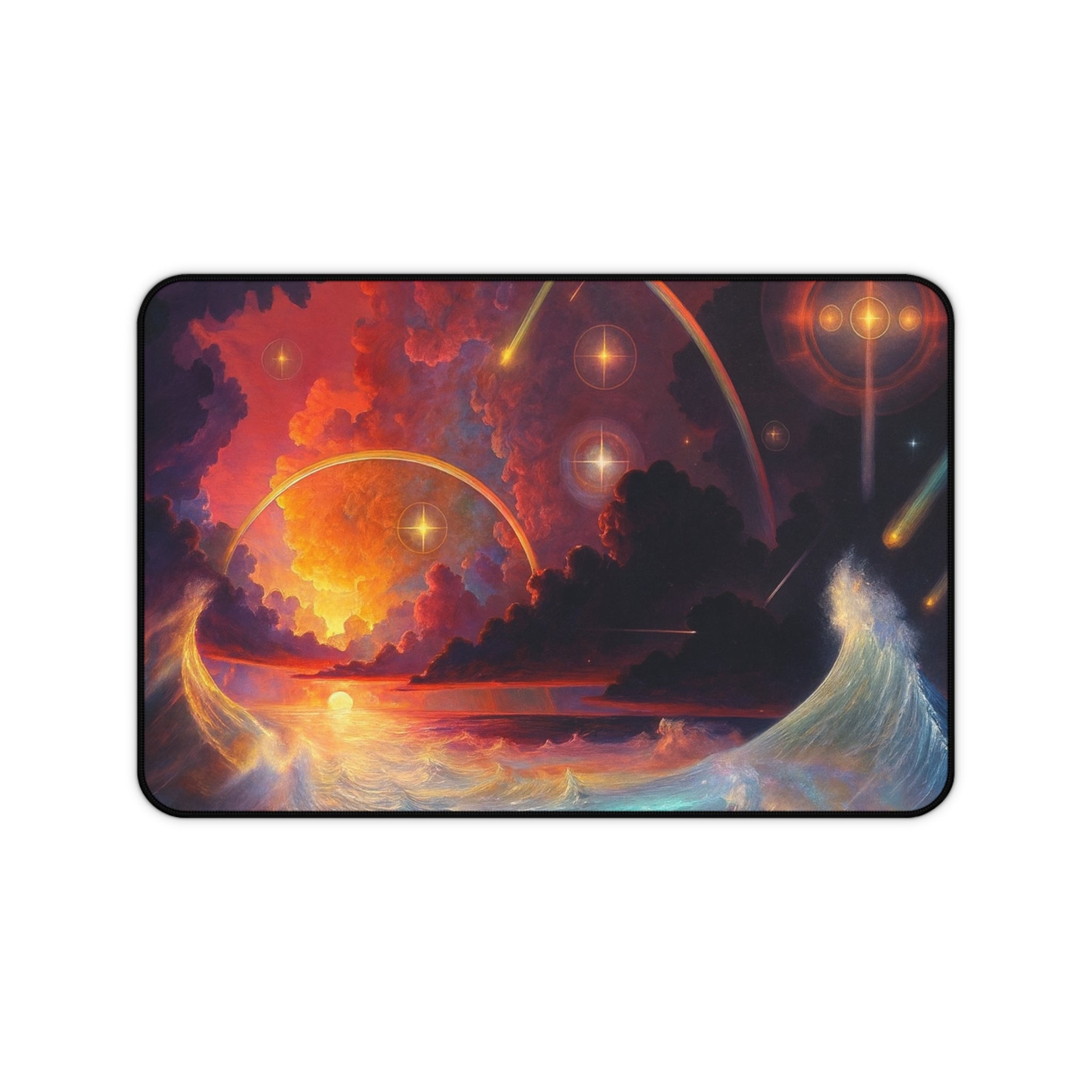 "Celestial Tides" – Premium Desk Mat