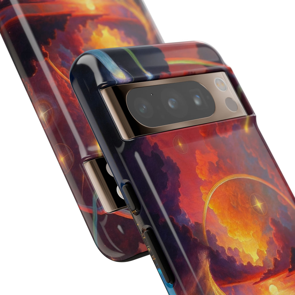 "Celestial Tides" – Printed Tough Phone Case