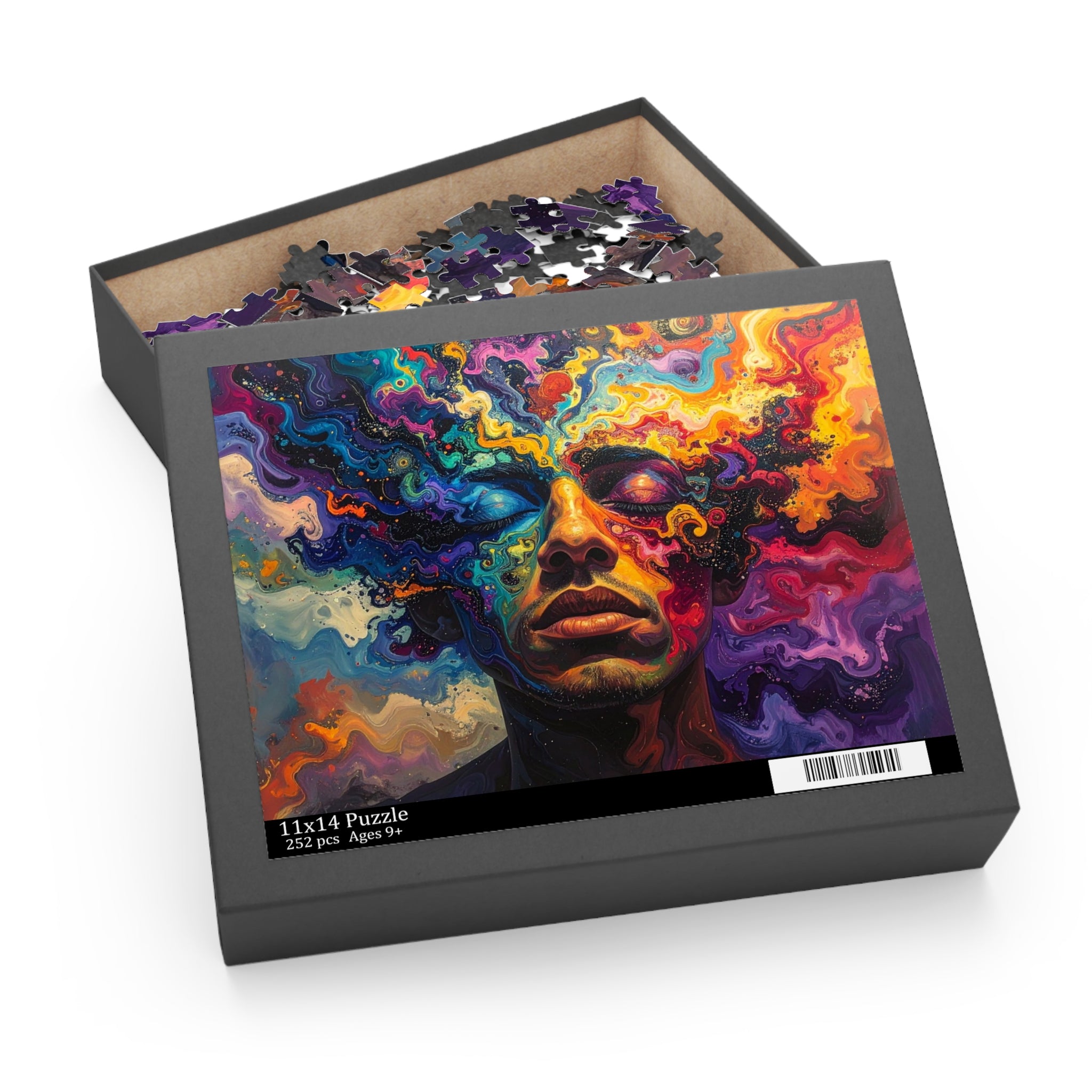 Cosmic Consciousness: Psychedelic Inner Landscape, Vibrant Abstract Expressionism -  L'Art Puzzle