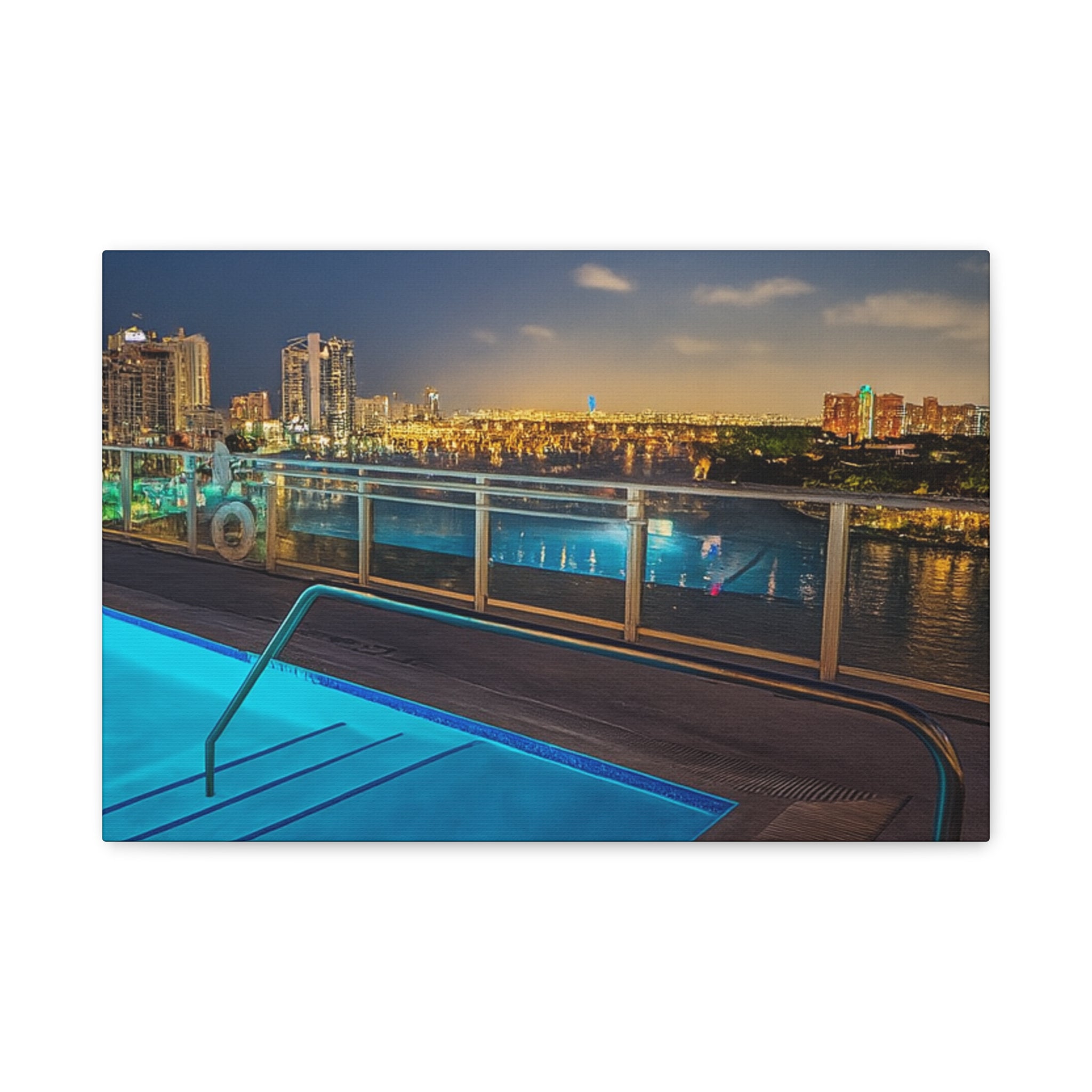 "Skyline Reflections" – Luxe Canvas Print