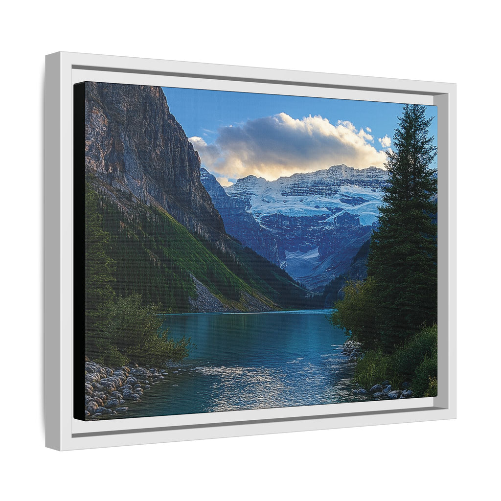"Glacial Serenity" – Framed Canvas Print