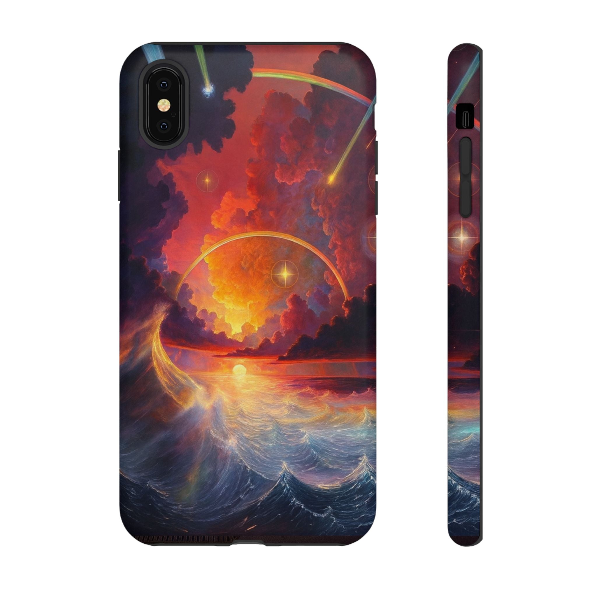 "Celestial Tides" – Printed Tough Phone Case