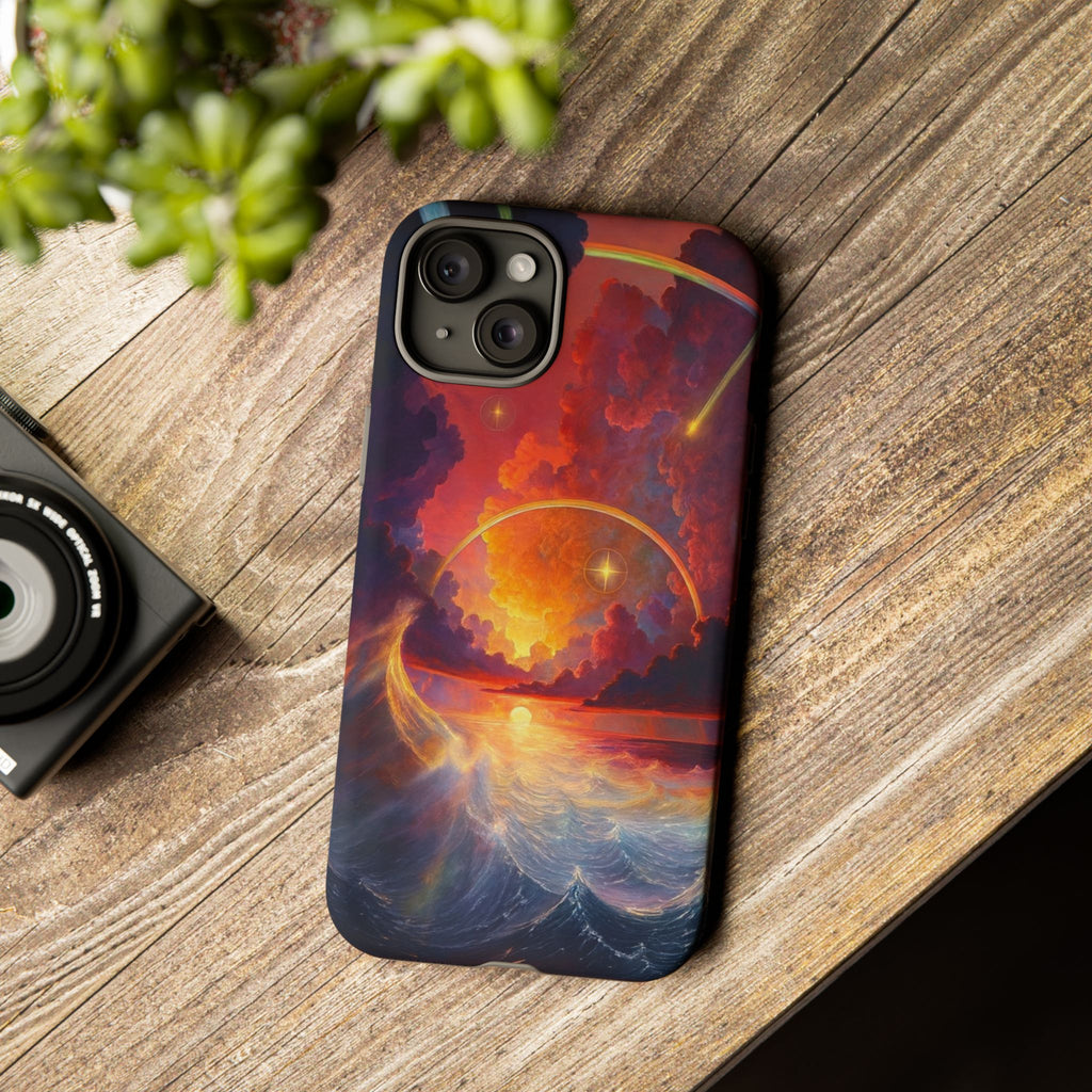 "Celestial Tides" – Printed Tough Phone Case