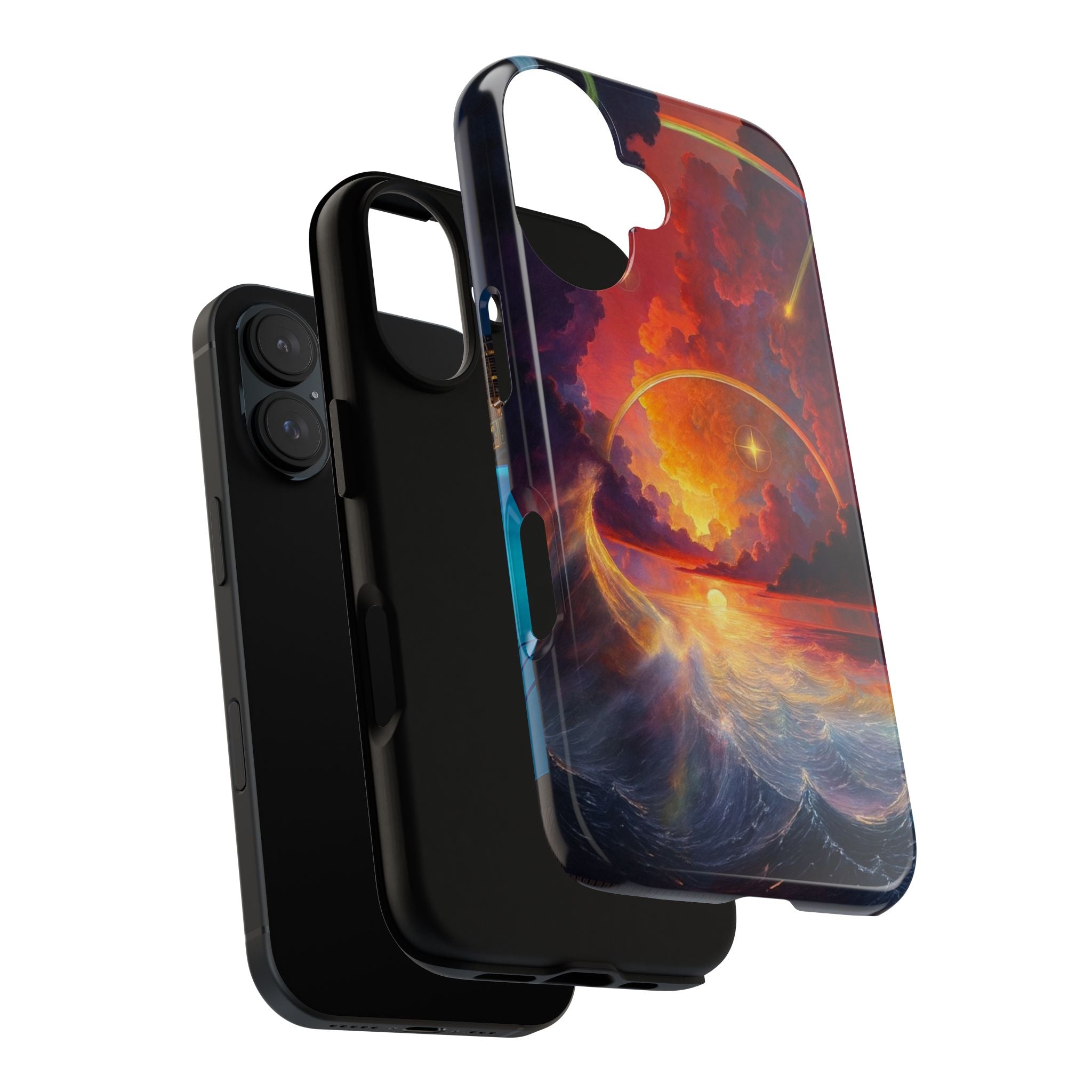 "Celestial Tides" – Printed Tough Phone Case