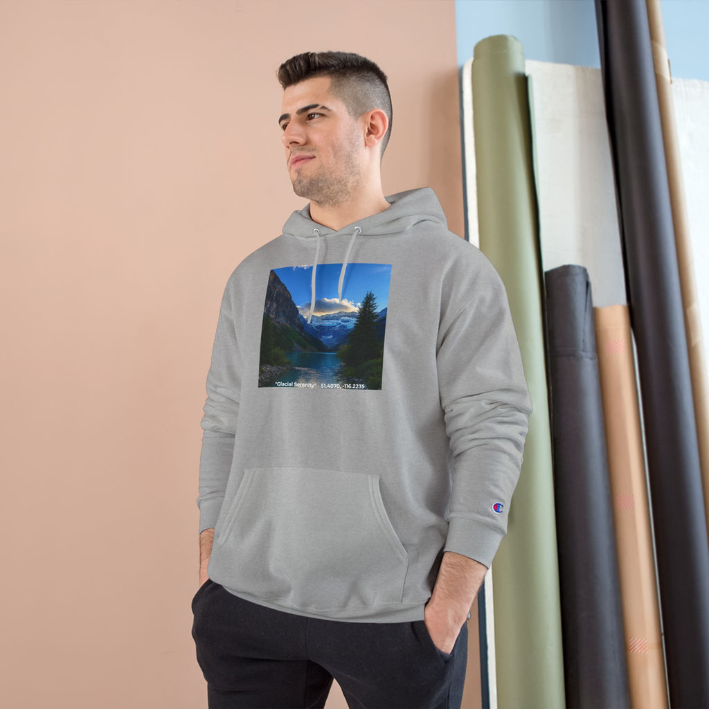 "Glacial Serenity" – Champion Hoodie