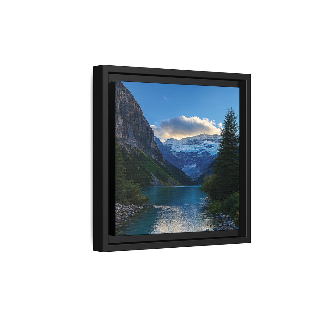 "Glacial Serenity" – Framed Canvas Print