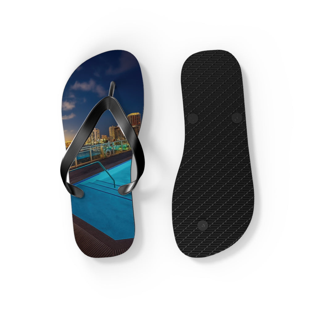 “Skyline Reflections" – Premium Flip Flops