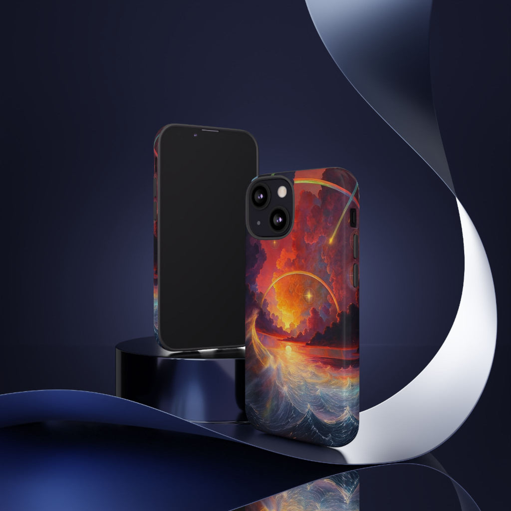 "Celestial Tides" – Printed Tough Phone Case
